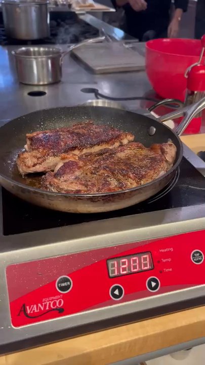 Sur La Table - cooking the steak - Kitchen & Bath Near Me - Carlsbad, California