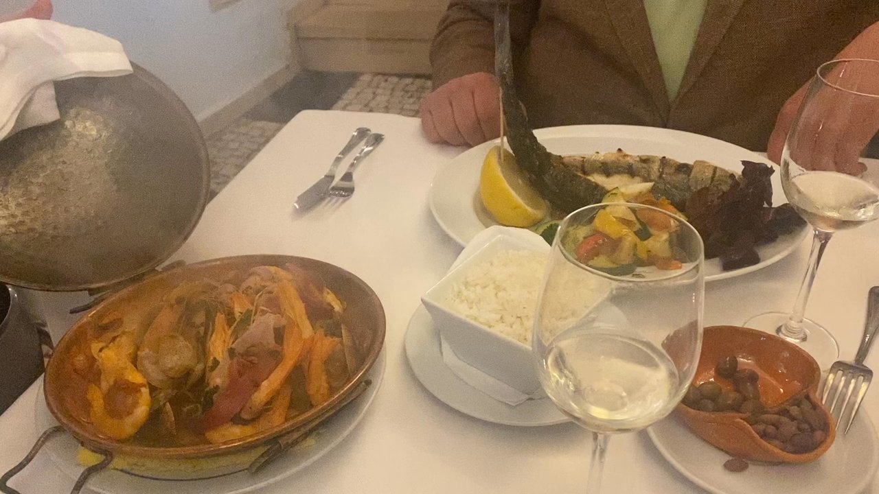 Restaurante Dom Sebastião - Cataplane (?) Portuguese seafood stew with shrimps and clams ! - Portuguese Near Me - Lagos, 08