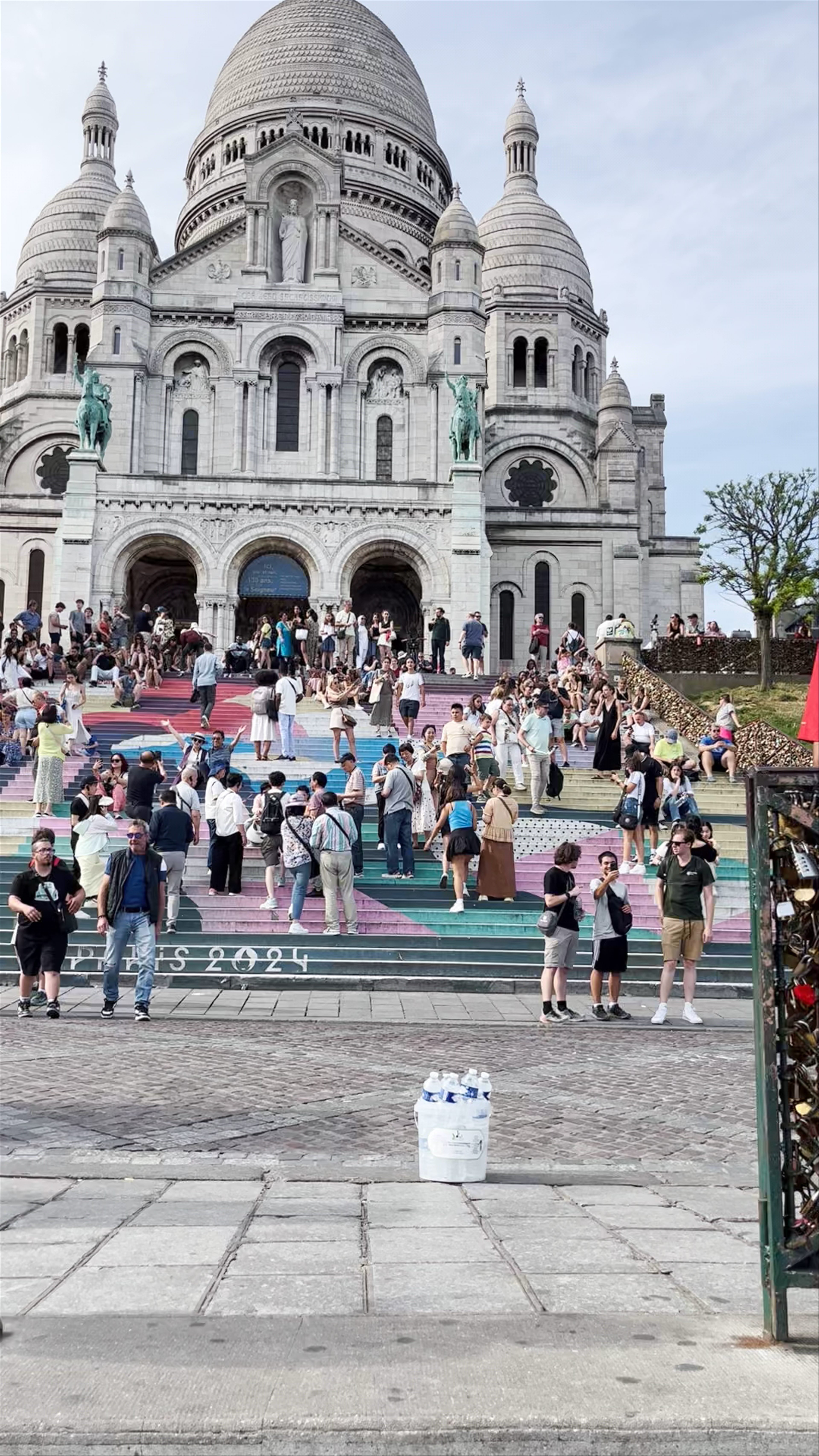 Colorful Steps at Basilique du Sacré-Cœur, Paris