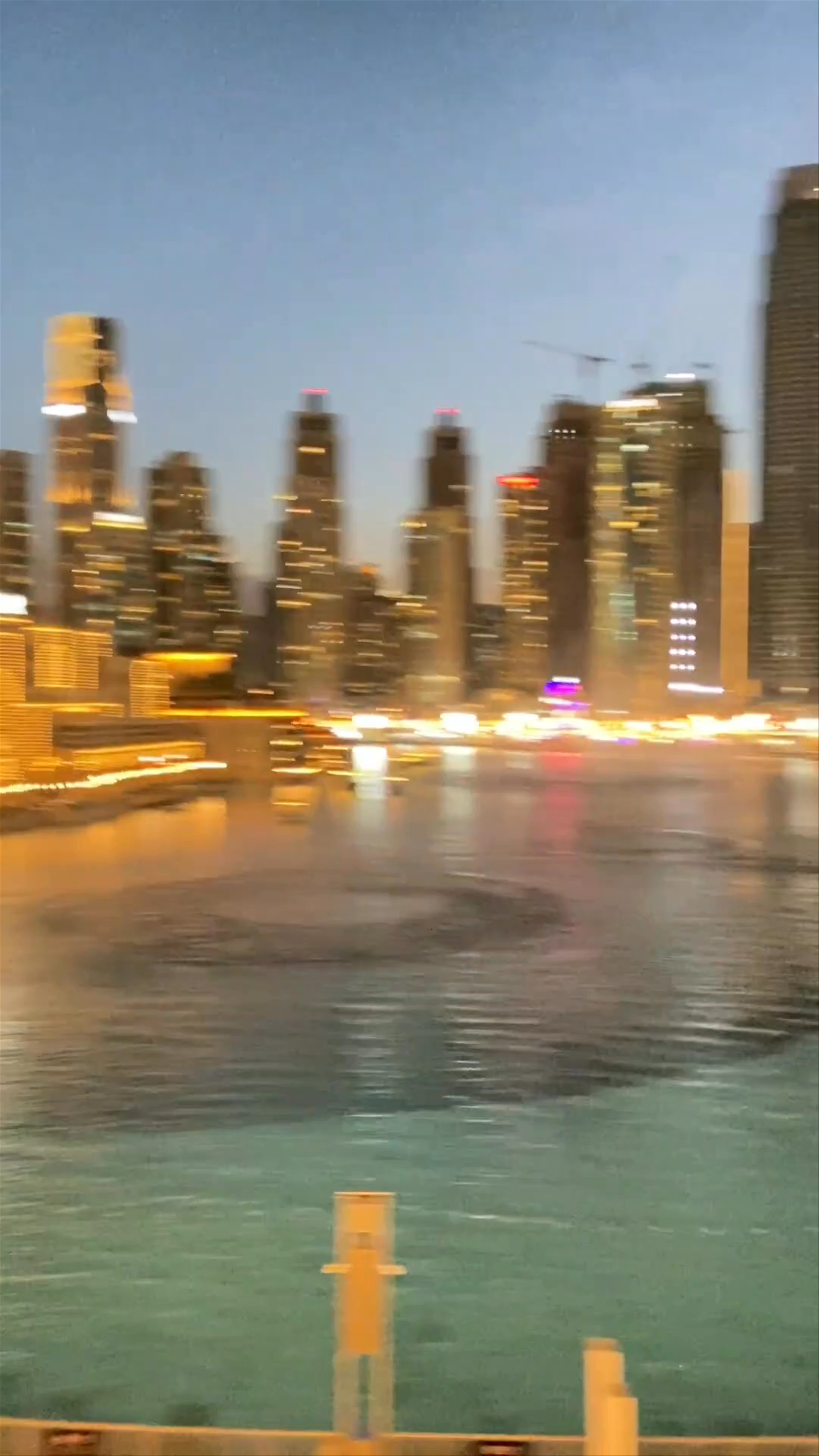 The Dubai Fountain and Burj Khalifa Evening Spectacle