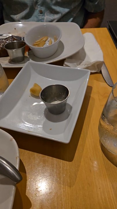 Chop Block Grill - Our wobbly table. - Steakhouses Near Me - Brooksville, Florida