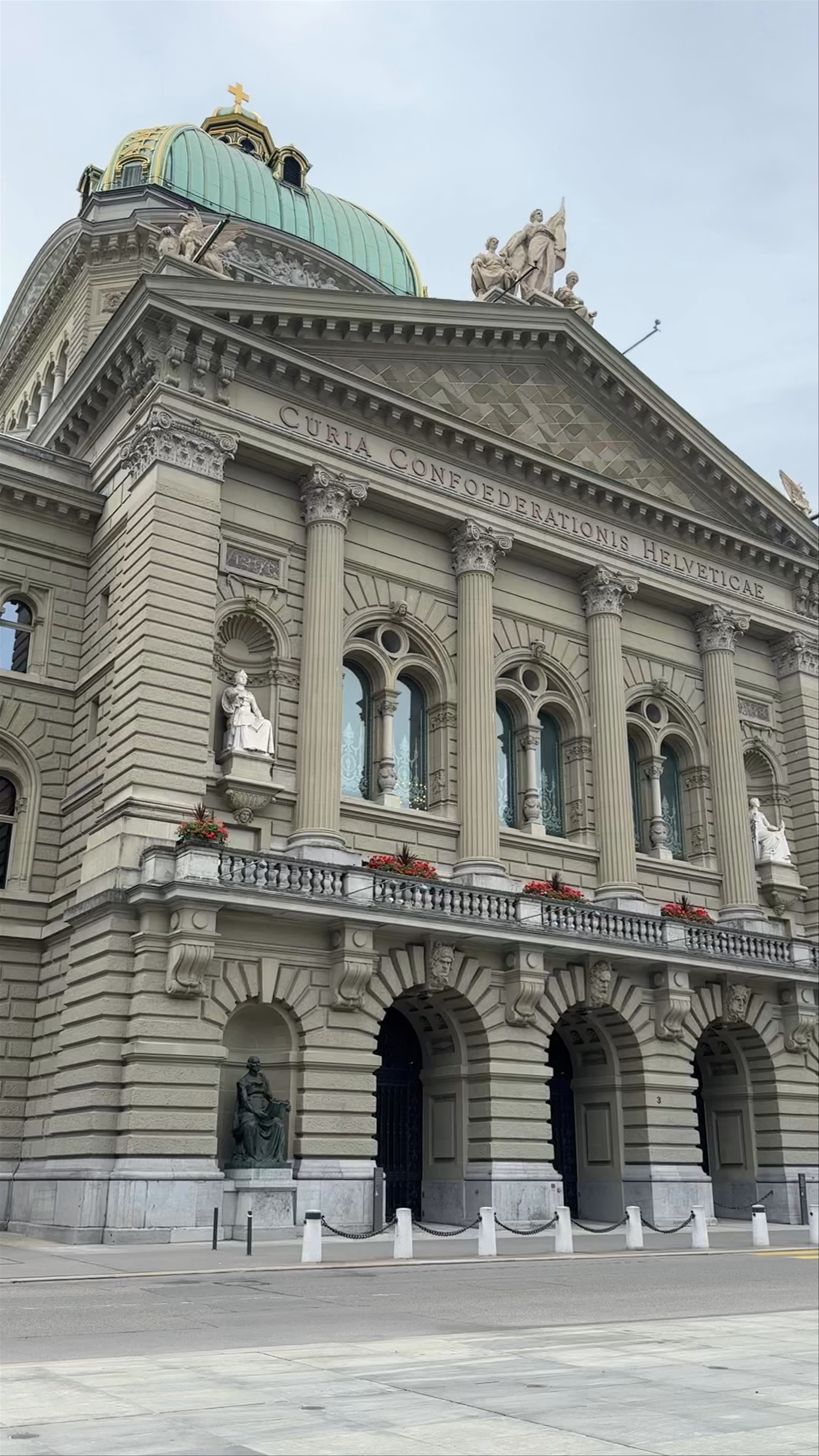 Historic Grandeur at Plaza Federal (Bundesplatz), Bern, Switzerland