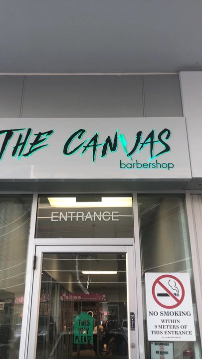 Bright Light Signs - THE CANVAS INC FULL COLOR RGB PUSH THRU ACRYLIC ALUPANEL SIGN BOX - Signmaking Near Me