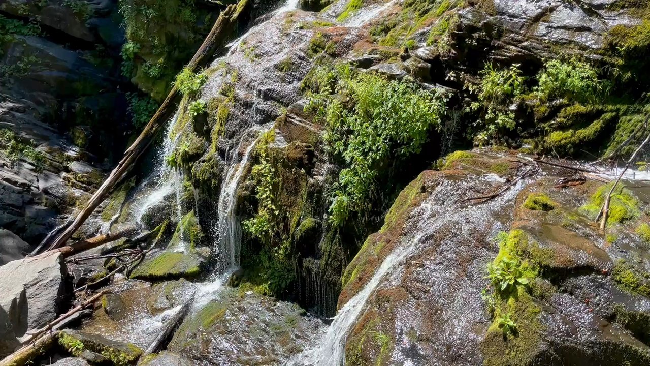 Catawba Falls - Lower falls from the stairs - Hiking Near Me - Old Fort, North Carolina