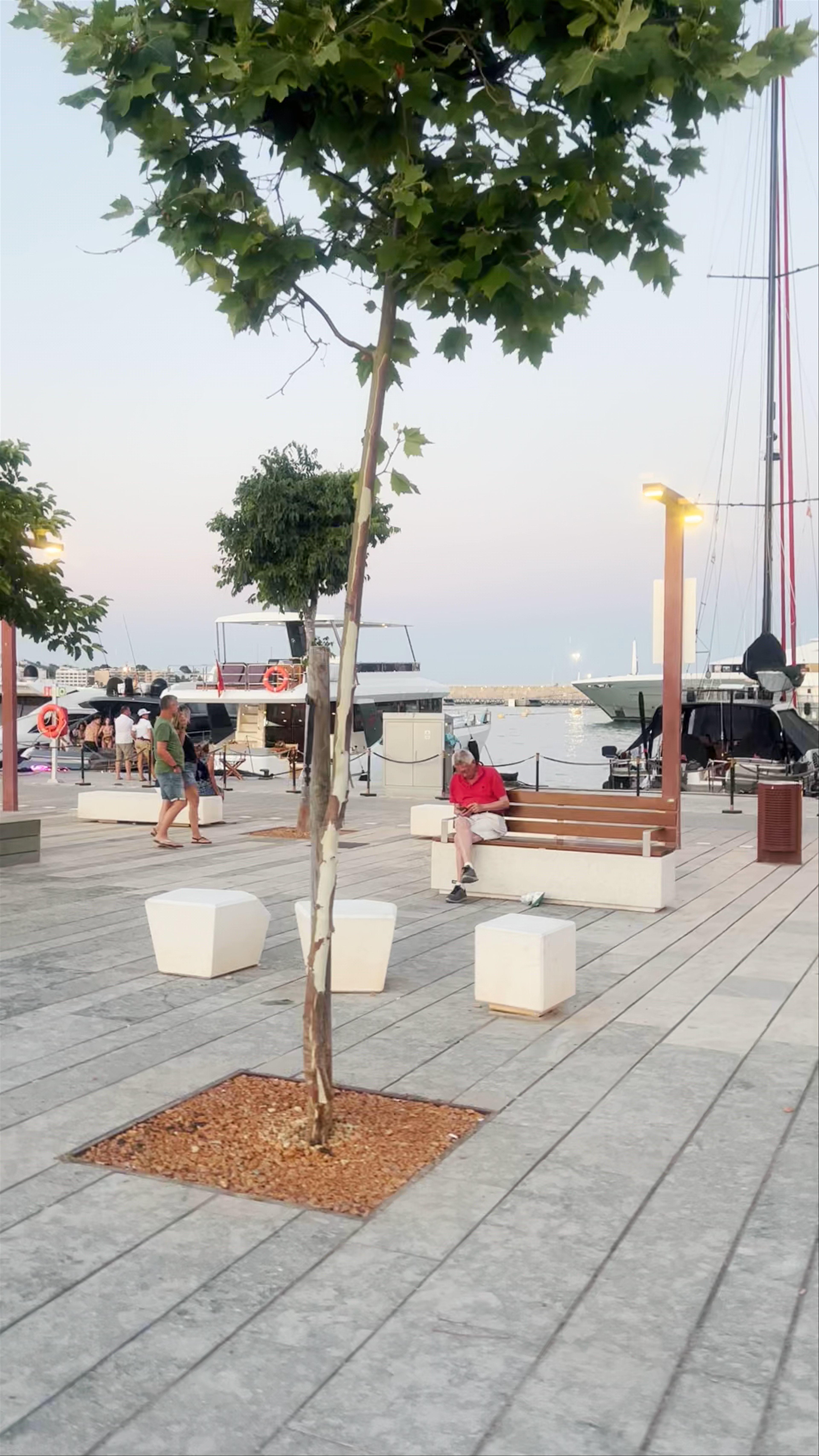 Evening Stroll at Puerto de Ibiza: Serene Marina & Modern Promenade