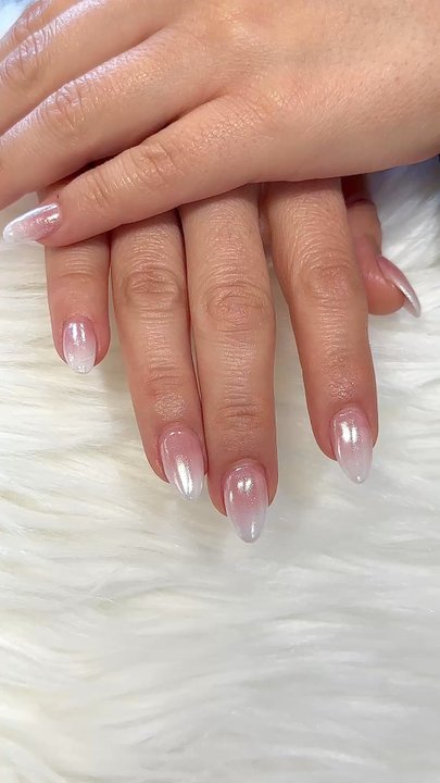 Elite Nails - Ombré nails with chrome by Jenny - Nail Salons Near Me - Vista, California