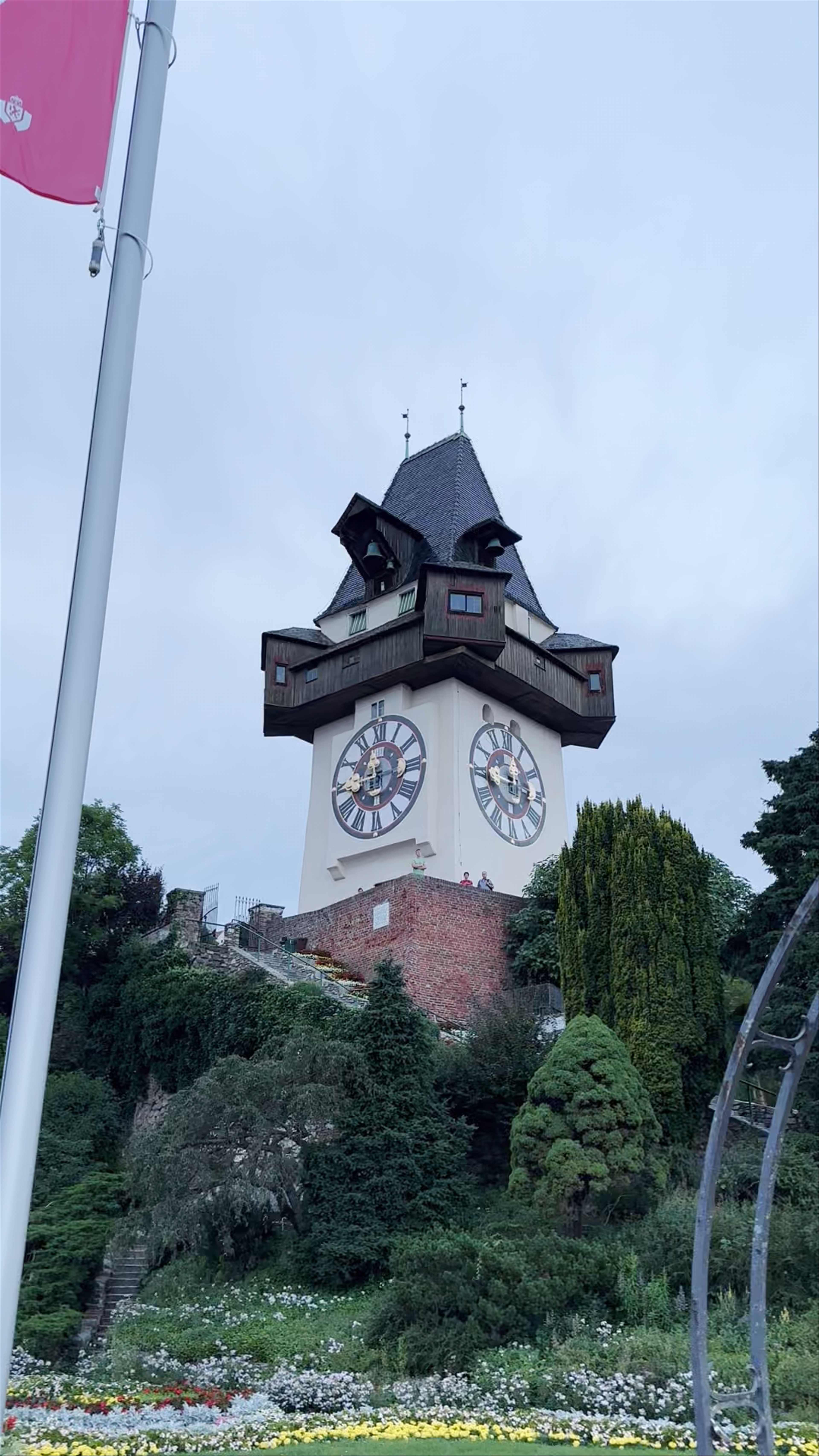 Grazer Uhrturm: Iconic Clock Tower of Graz at Dusk