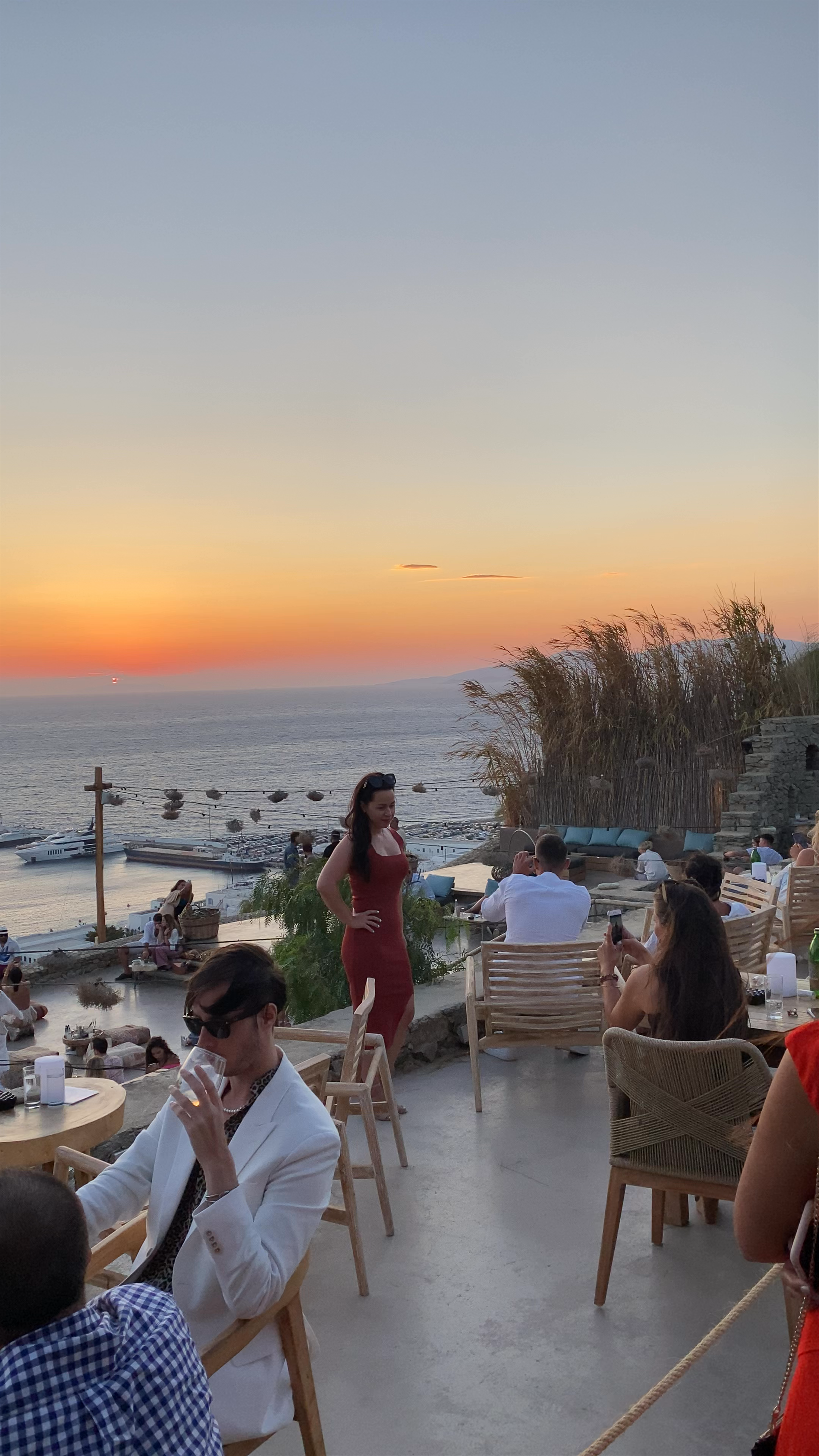 Sunset Views and Chill Vibes at 180º Sunset Bar in Mykonos