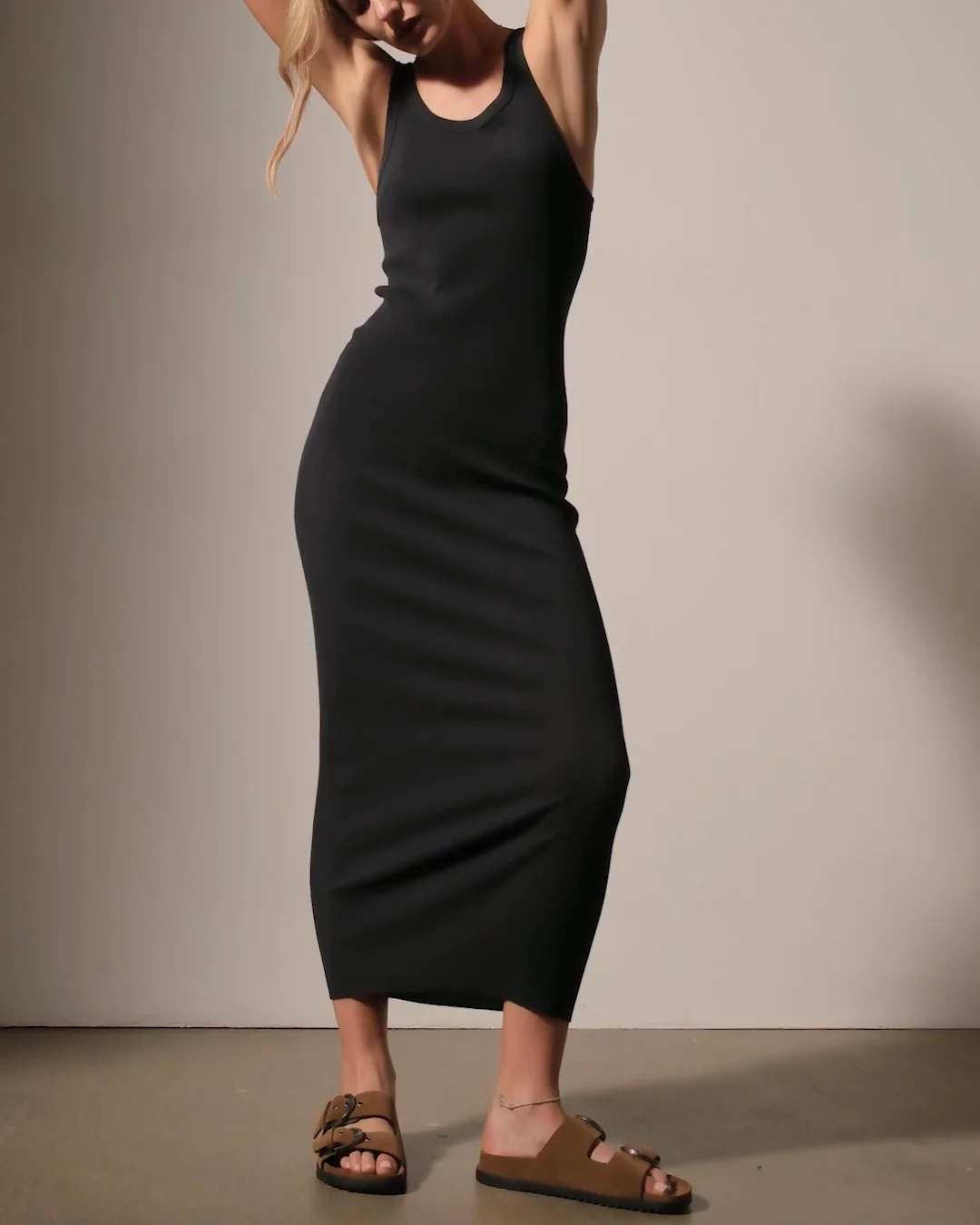 Tubular Rib Tank Dress - Magma | James Perse Los Angeles