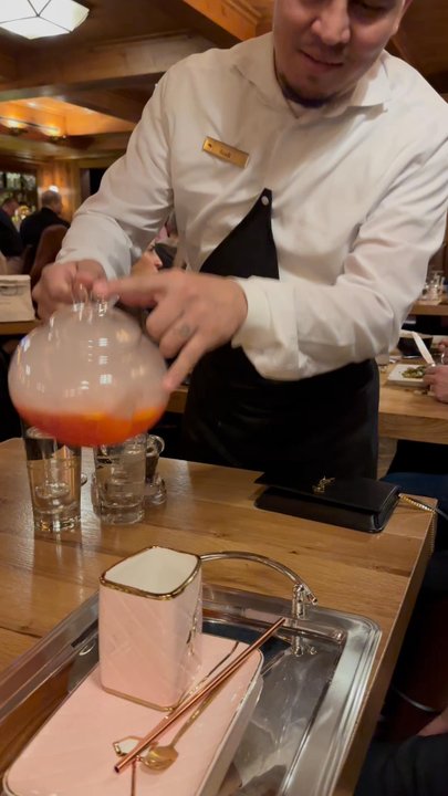 The Bar - Special drink for the bday girl from the bartender!! - New American Near Me - Lake Forest, Illinois