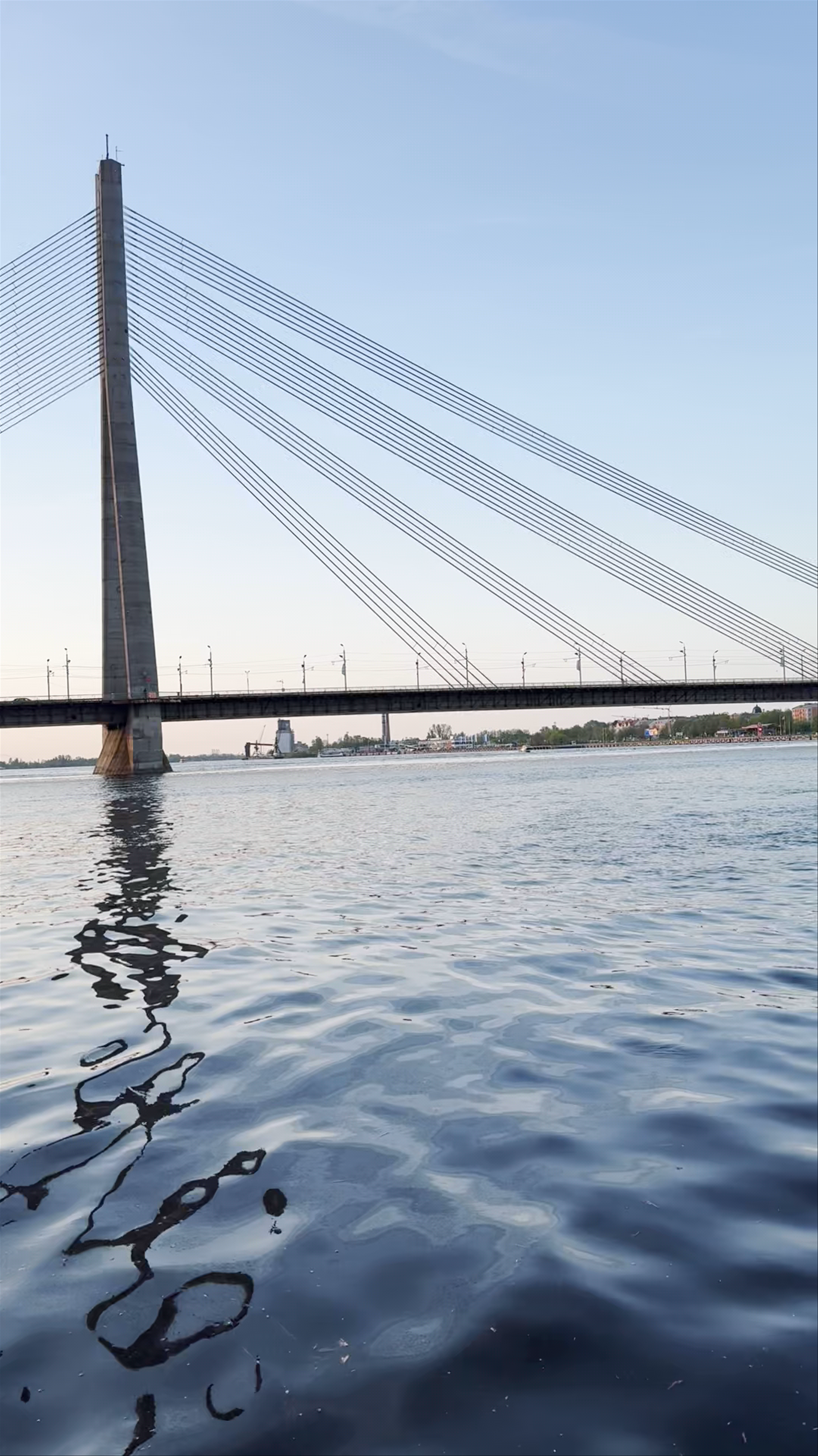Sunset Tranquility at AB dambis Bridge, Riga