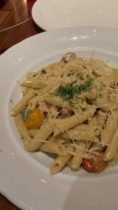 Off the Strip The LINQ Hotel + Experience - Penne Pesto Salmon - Bars Near Me - Las Vegas, Nevada