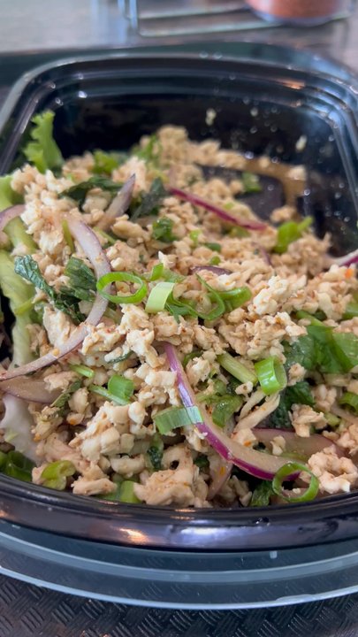 Sabaidee Lao & Thai Street Food - Prosper - 8. Larb Salad and  Crispy Veggie Eggrolls (4 Pieces) - Thai Near Me - Prosper, Texas
