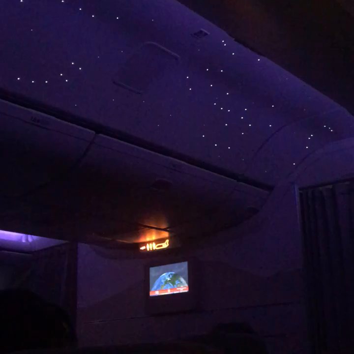 Emirates - Cabin lighting during sleep time :) love the stars - Airlines Near Me - Newark, New Jersey