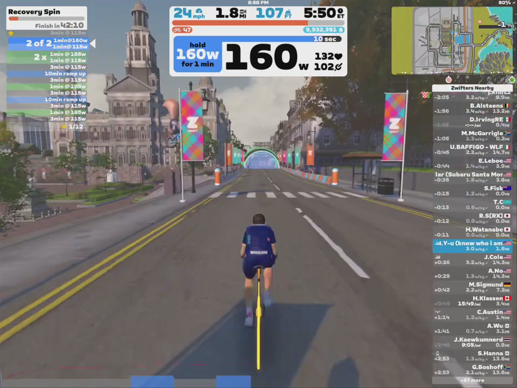 Zwift - Recovery Spin in Scotland