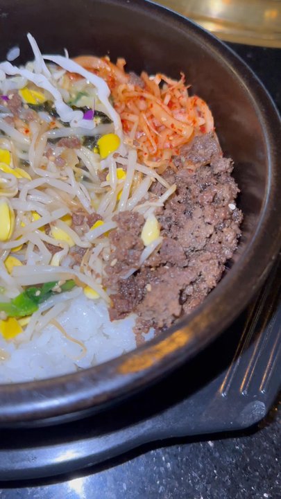 Seoul BBQ - Basically 3 spoons of meat in the dolsot bibimbap - Korean Near Me - Springfield, Virginia