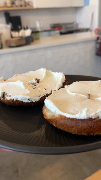 Naysayer Coffee Roasters - Plain bagel w cream cheese - Coffee Roasteries Near Me - Napa, California