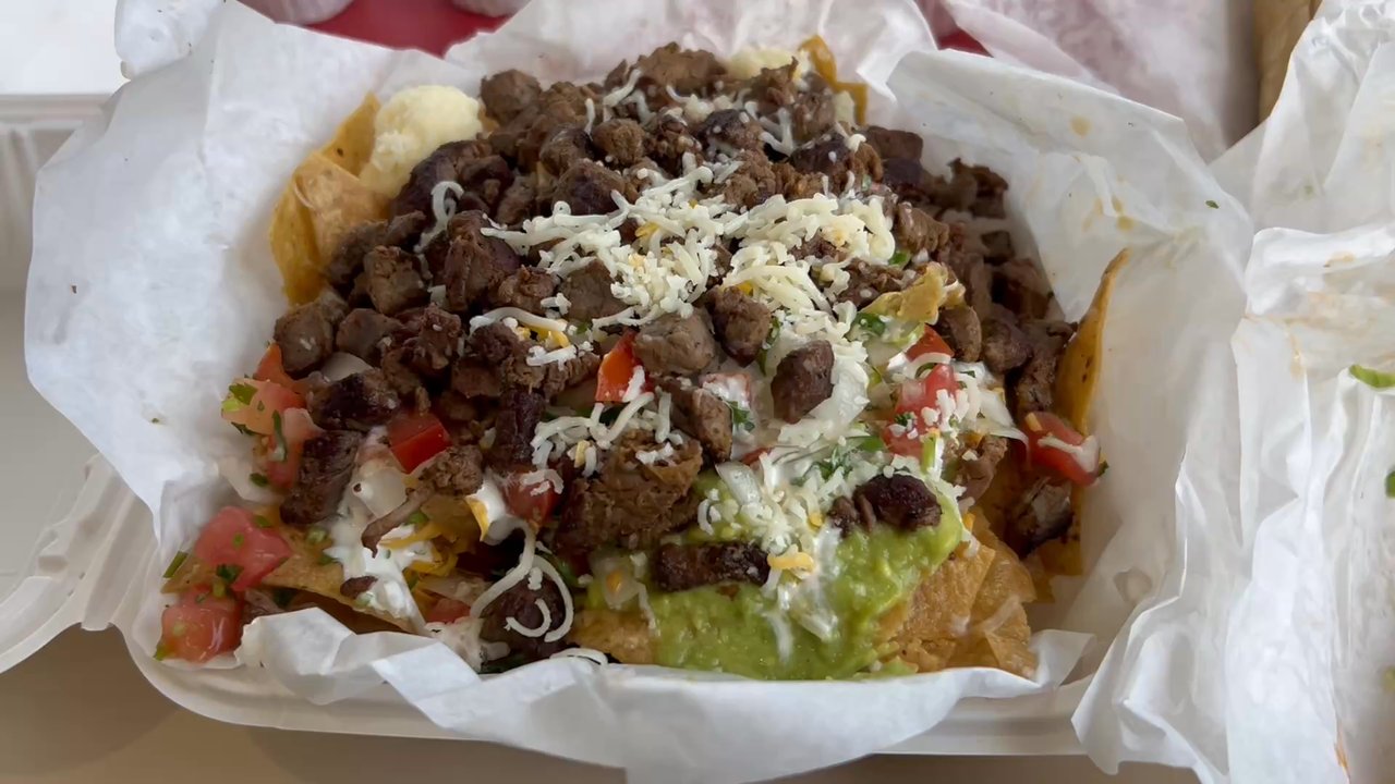 Sabrosada - Huge nachos, good shredded chicken tacos. - Tacos Near Me - Fountain Valley, California