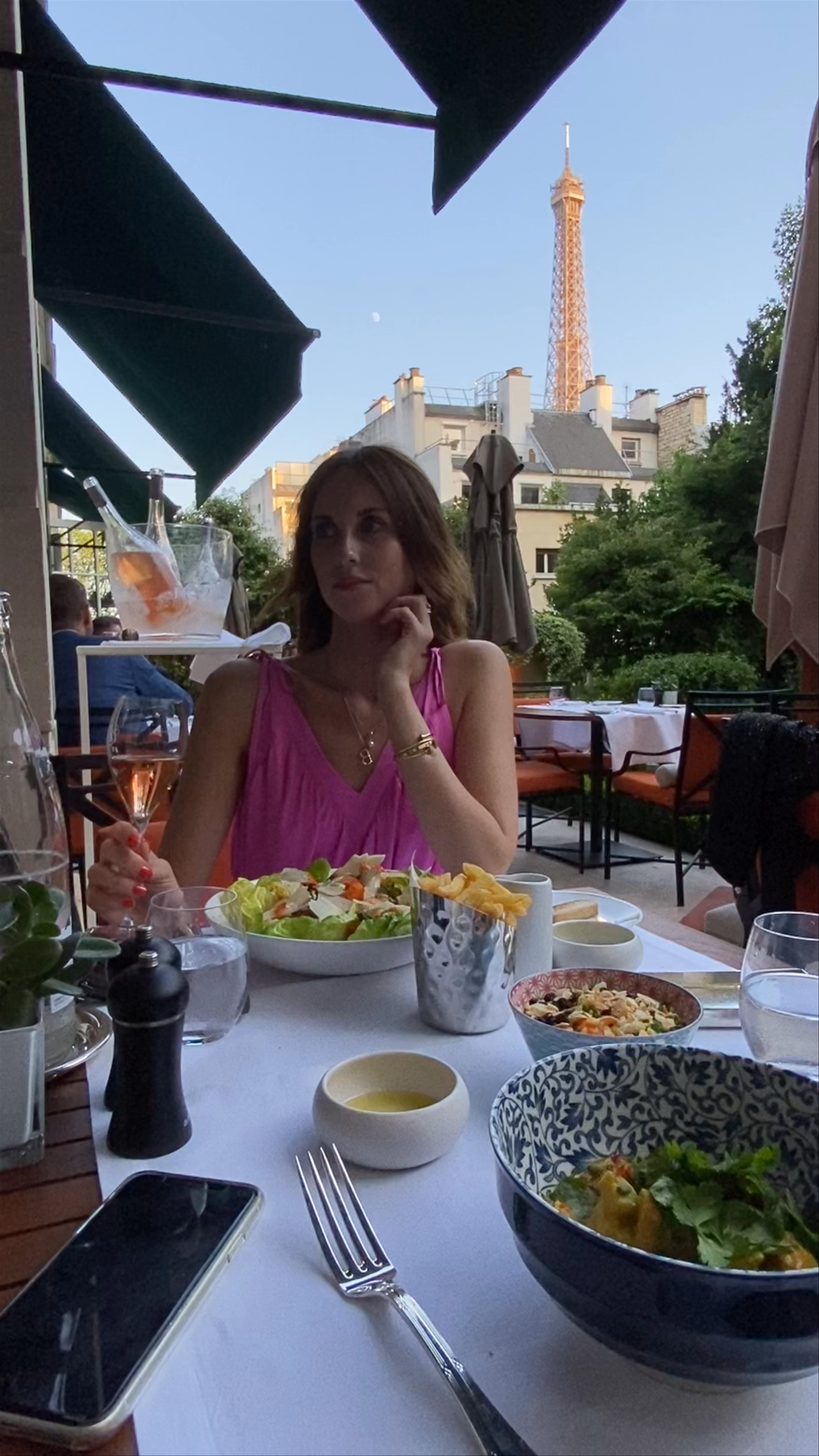Chic Dinner at La Bauhinia with Eiffel Tower Views in Paris