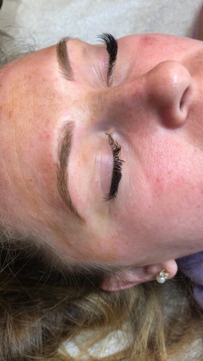Microblading by Studio V and Training - Video of natural blonde eyebrows - Eyebrow Services Near Me - Brentwood, California