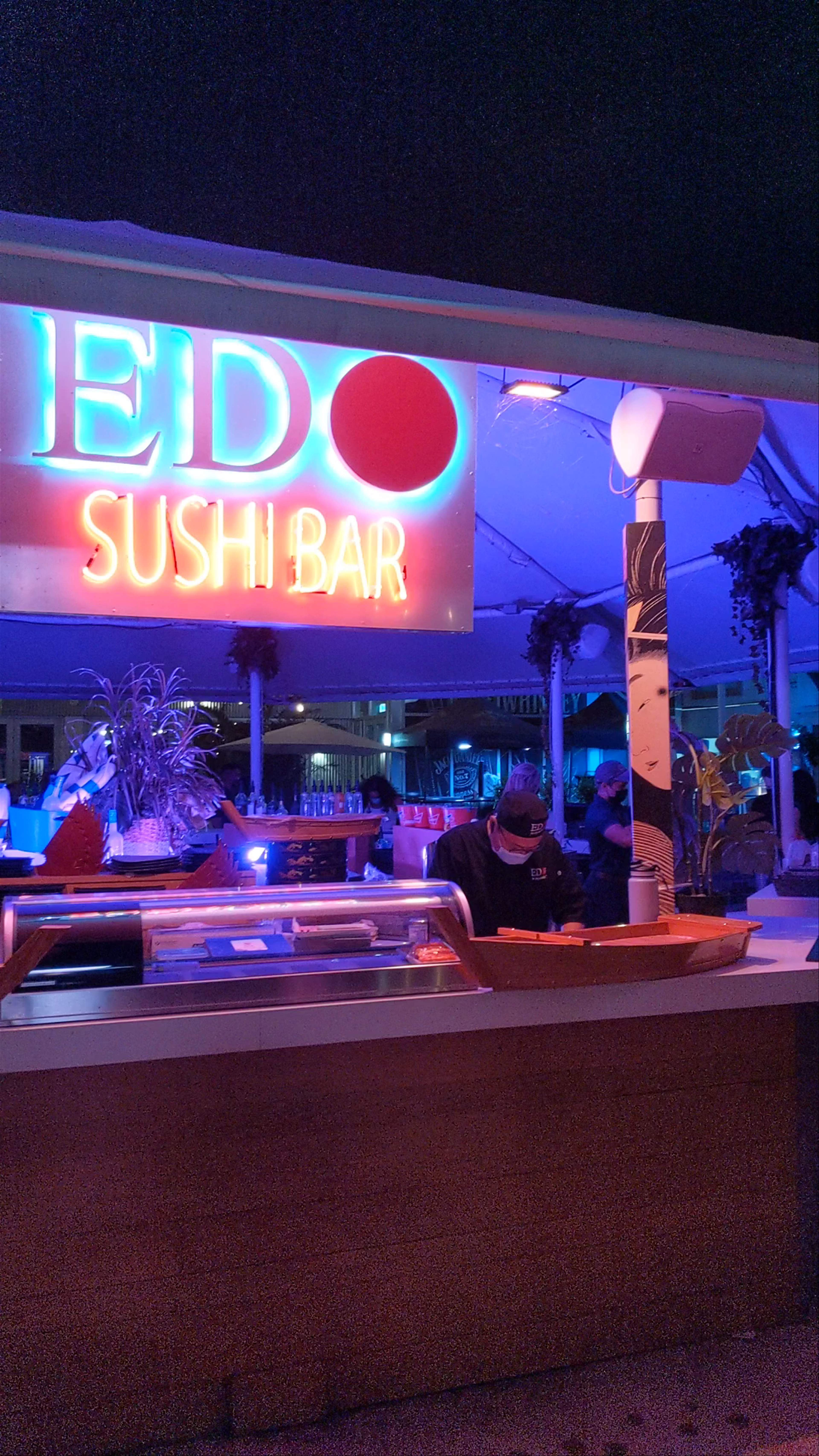 Edo Sushi Bar Evening Vibes at Cabana Waterfront Patio Toronto
