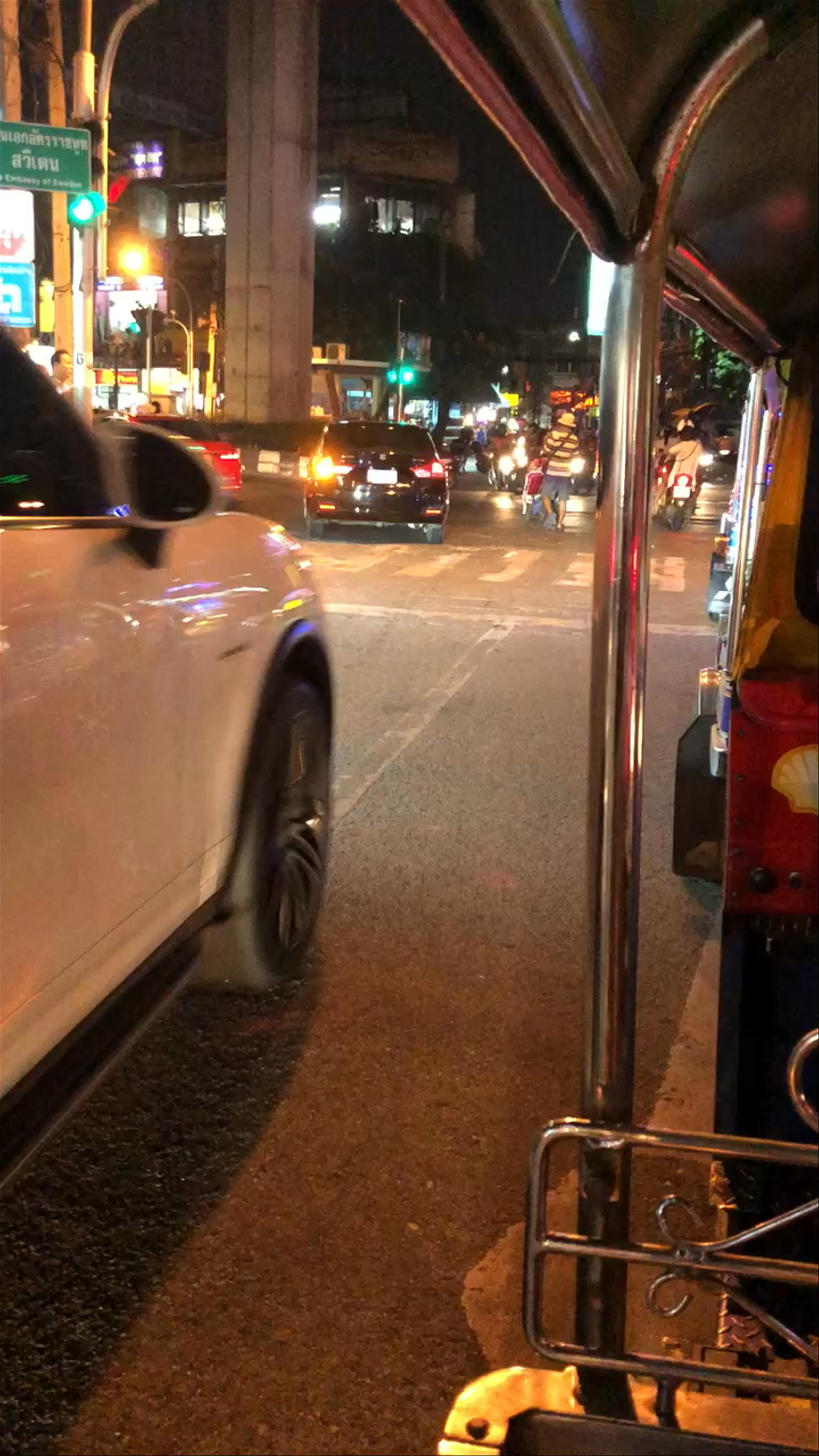 Night Ride Through Bangkok in a Tuk Tuk