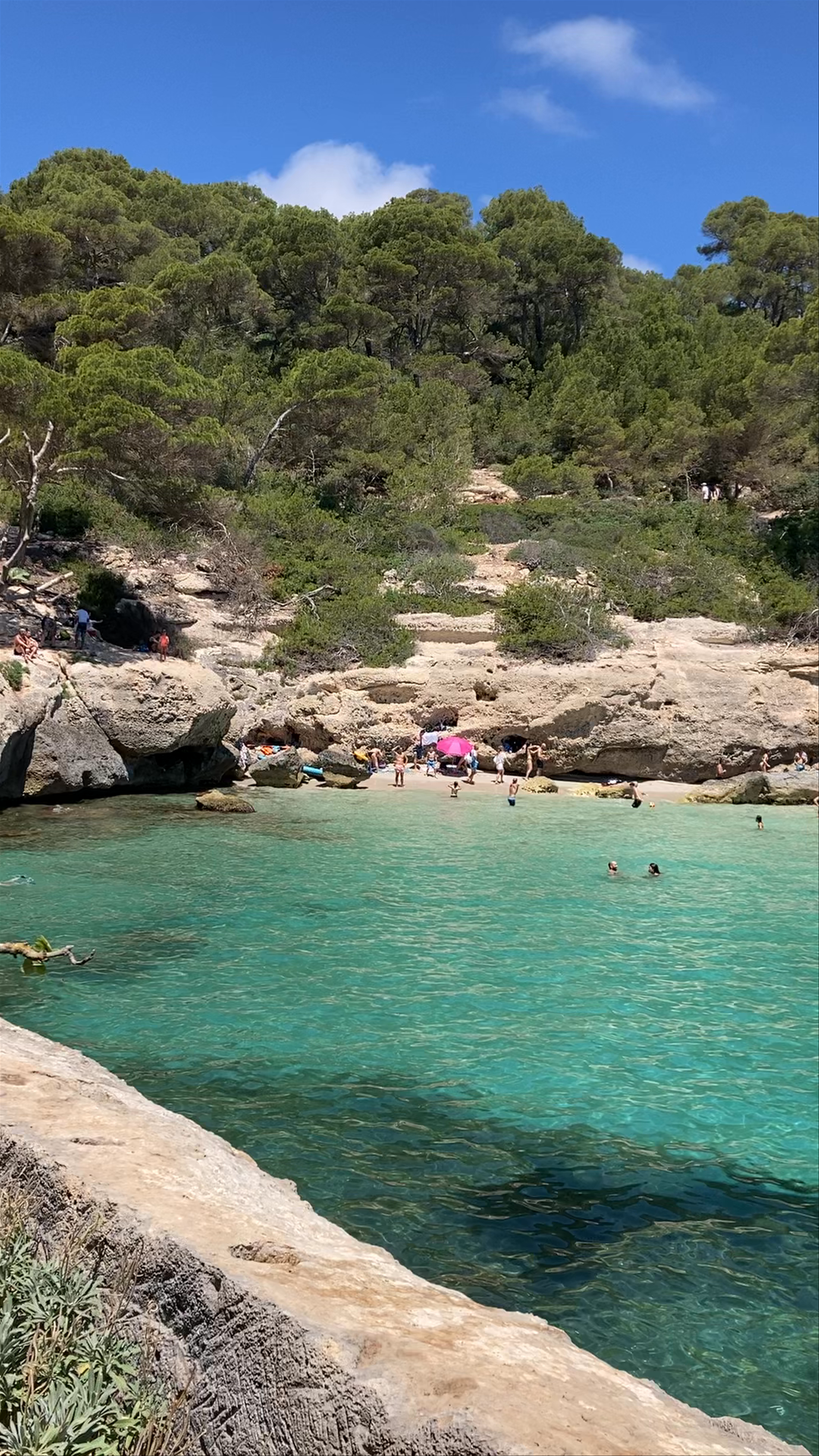 Cala Mitjana: Secluded Paradise on Menorca's Coast