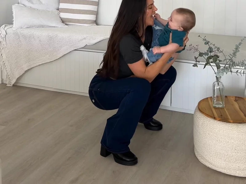 Jeans try on