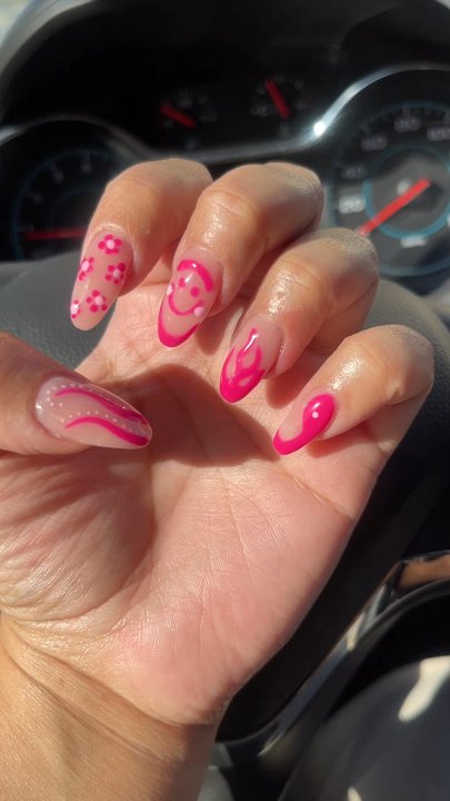 Sunshine Nail Spa - Full set with design - Nail Salons Near Me - Surprise, Arizona