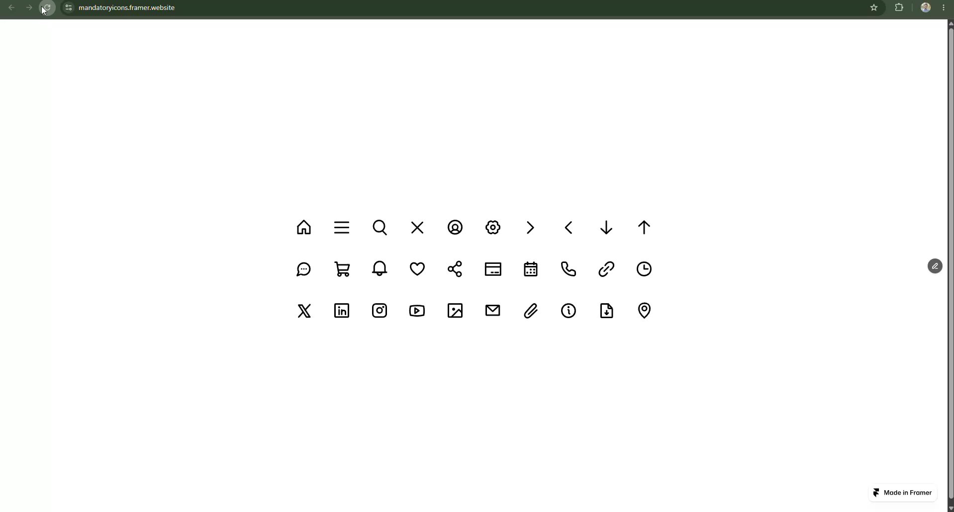 Mandatory Icons