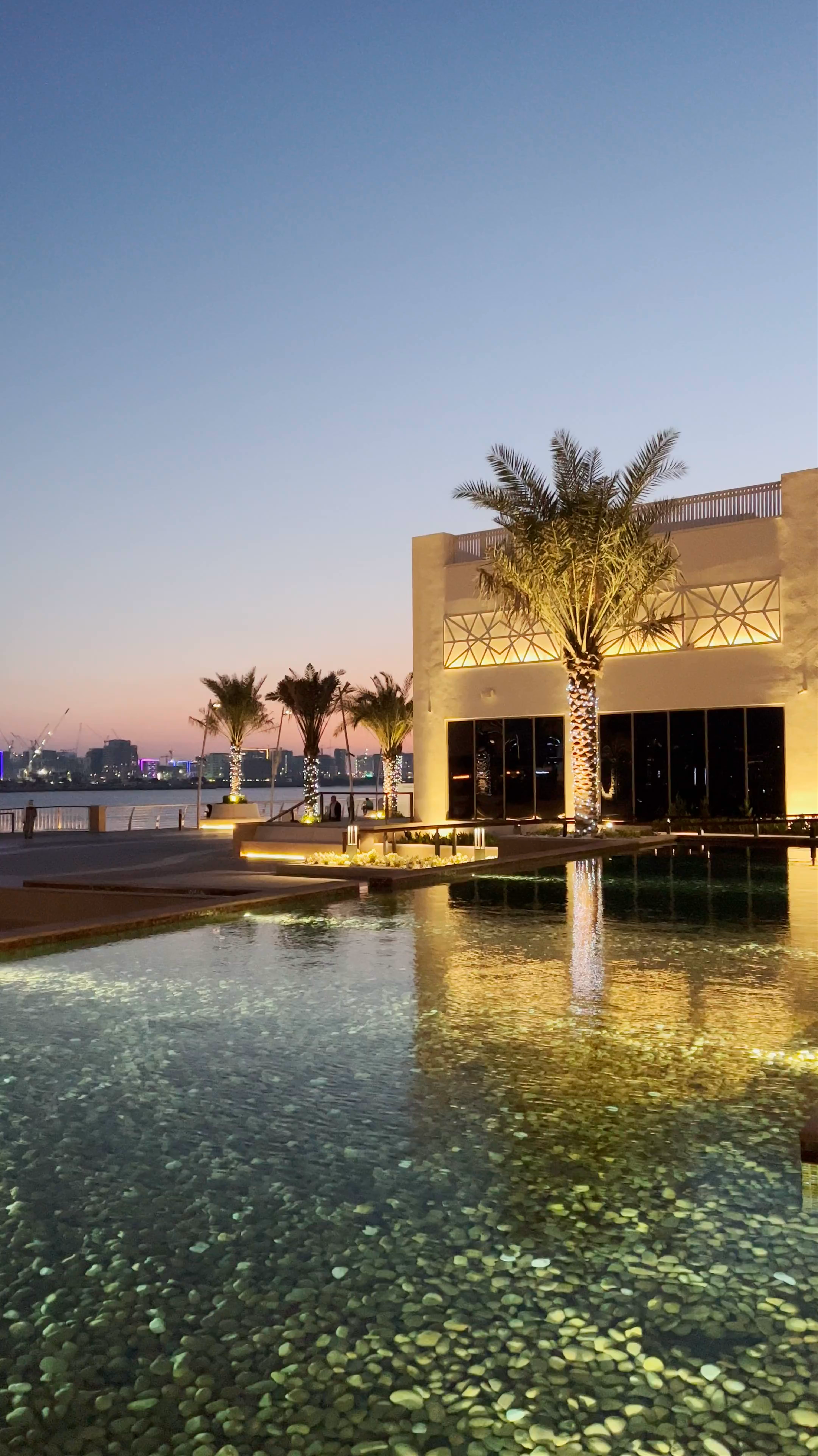 Yas Bay Evening Serenity: Abu Dhabi Waterfront Charm