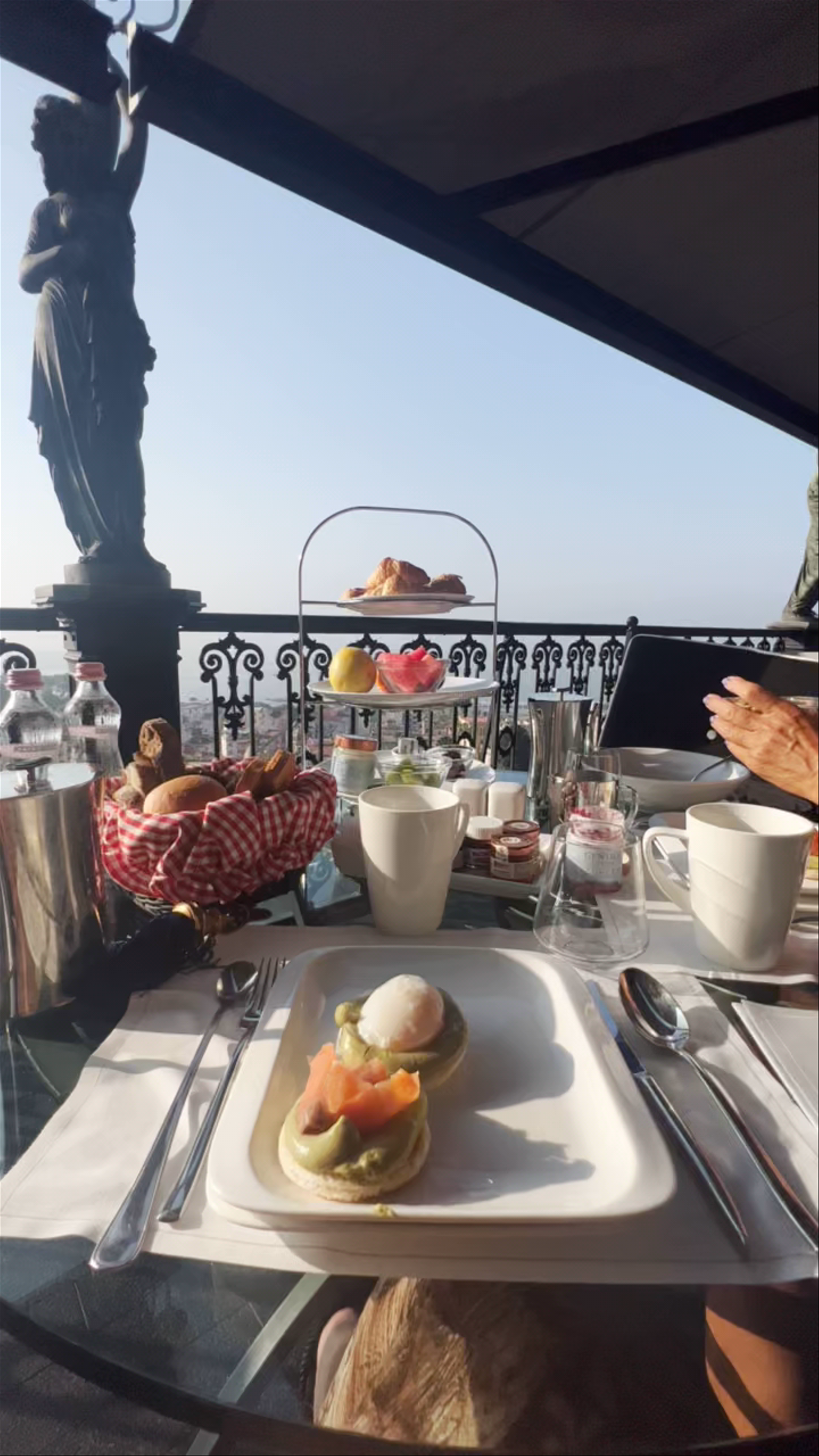 Luxury Breakfast with Panoramic Views at Grand Hotel Parker's, Naples