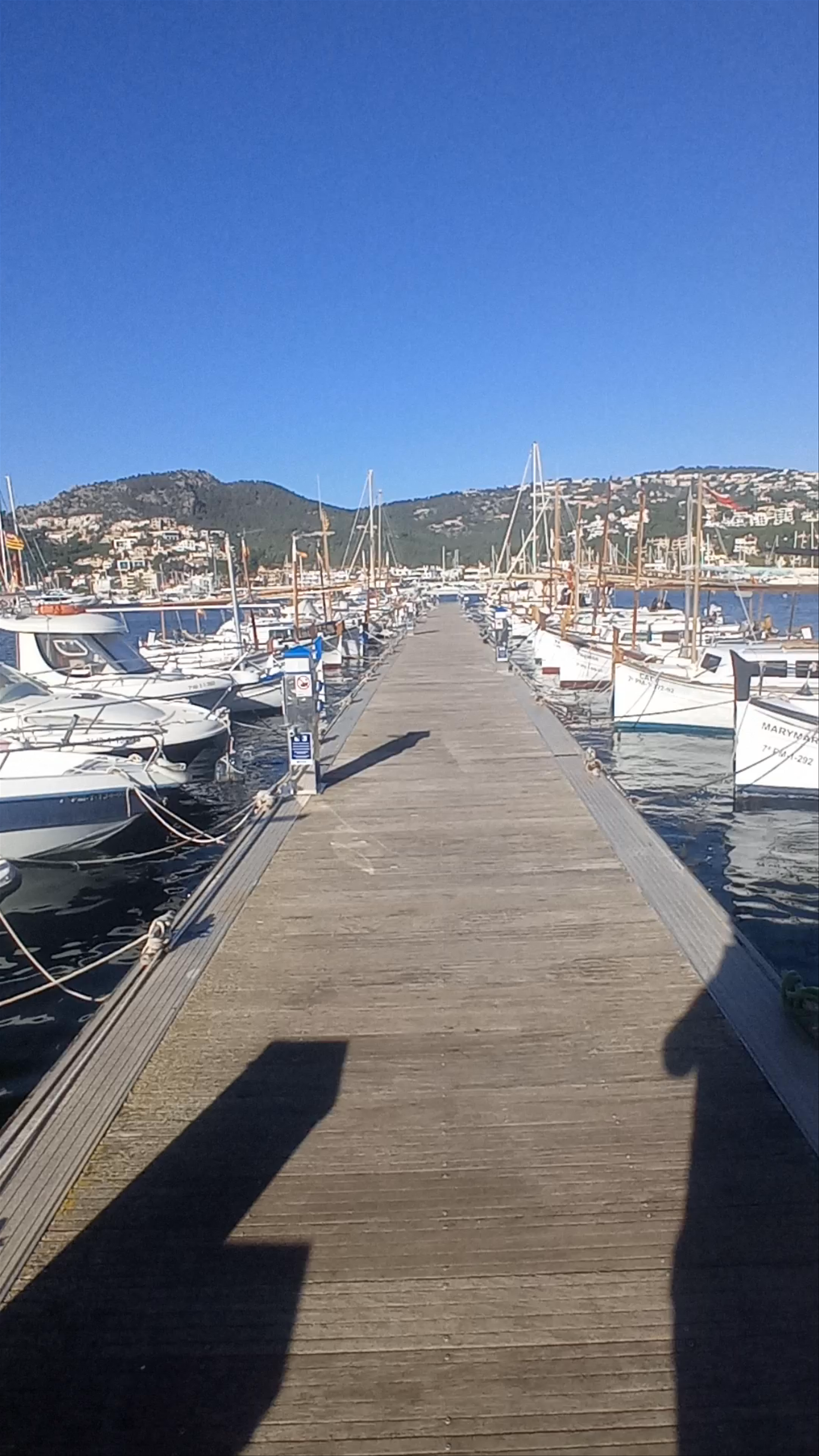 Sunny Stroll on the Pier at Port d'Andratx, Mallorca