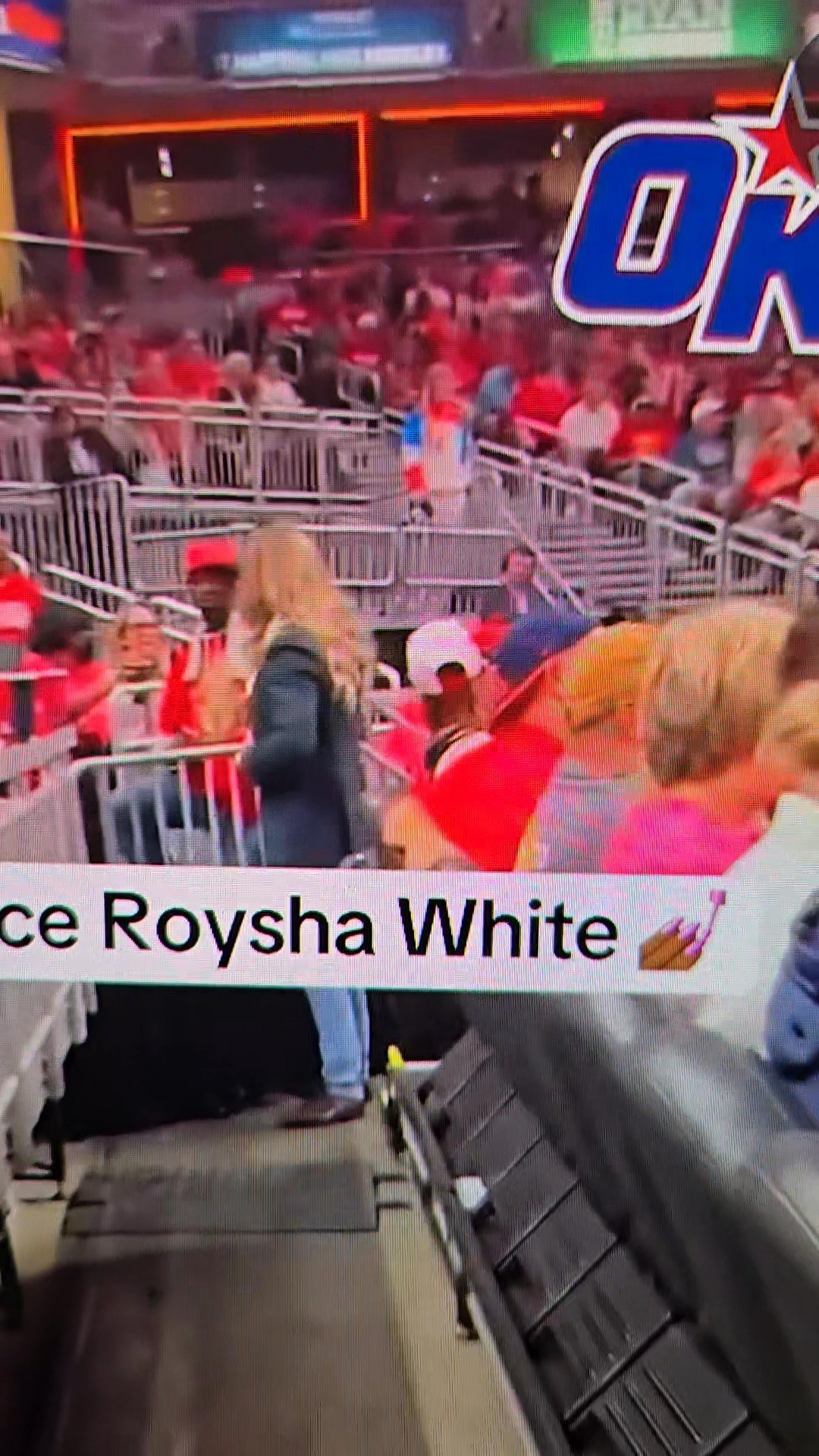 Royisha made an appearance at Gainbridge,