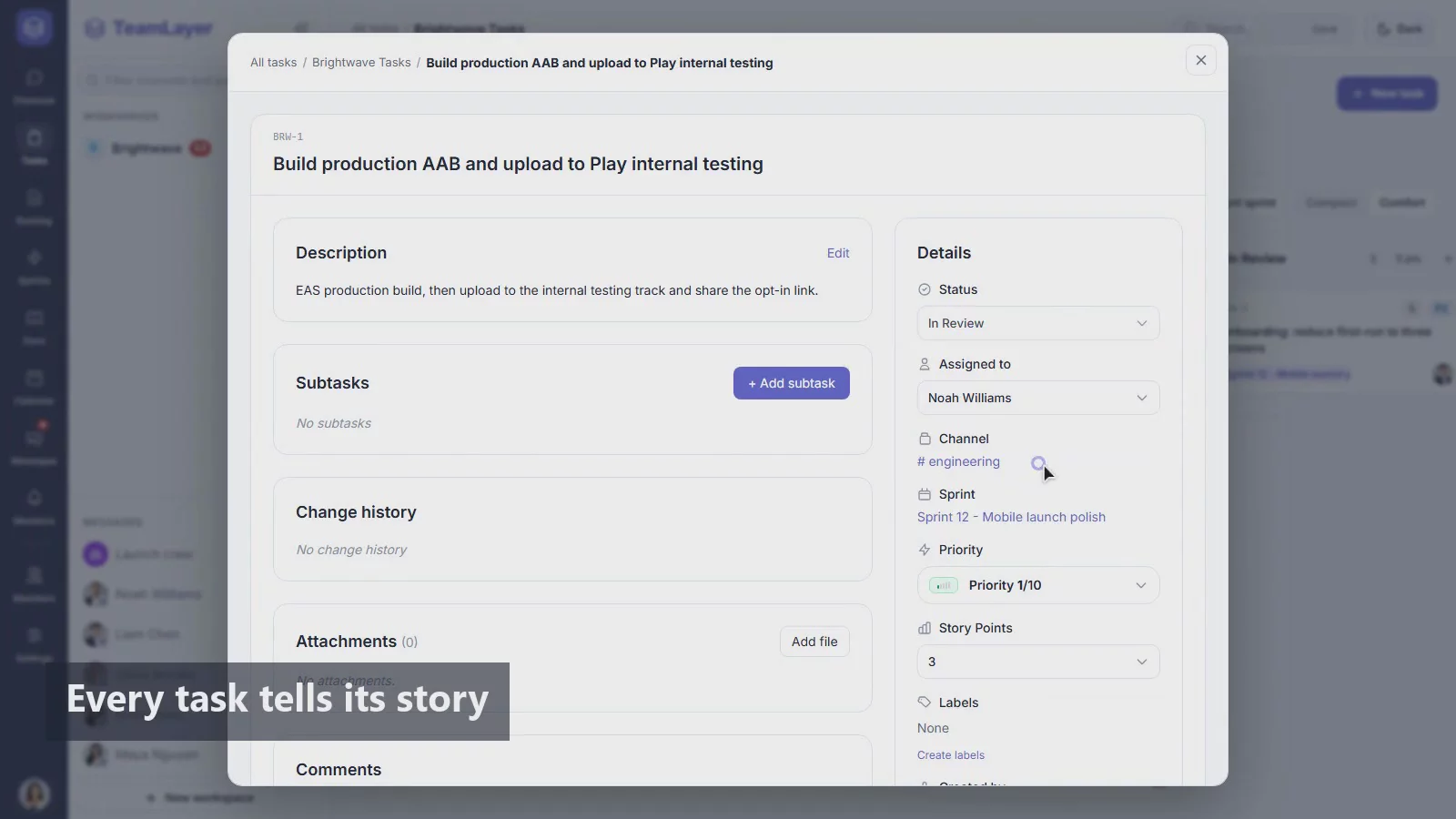 TeamLayer – Team Chat & Task Management image 1