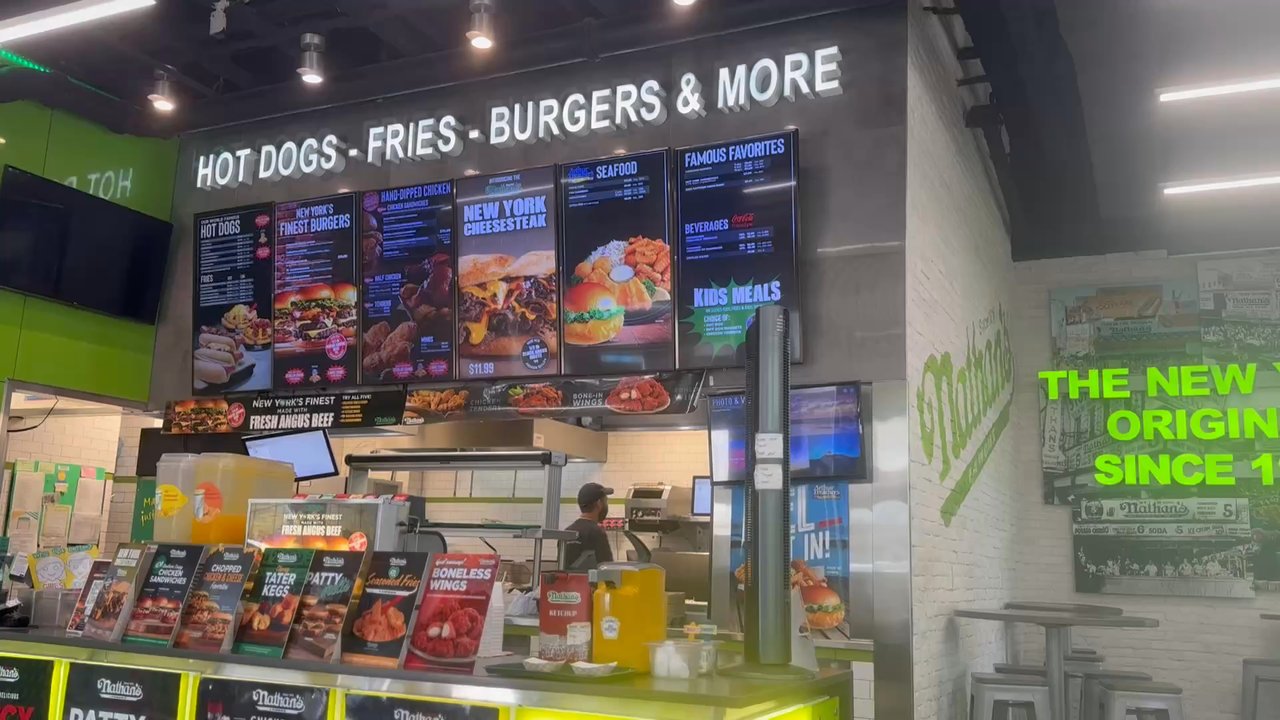 Nathan's  Famous - Clean & nice - Hot Dogs Near Me - Kissimmee, Florida