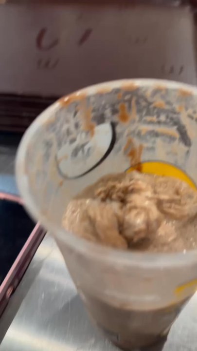 McDonald's - This is what my father got in his frappe from this mc Donald's what the heck ? - Fast Food Near Me - Lorton, Virginia