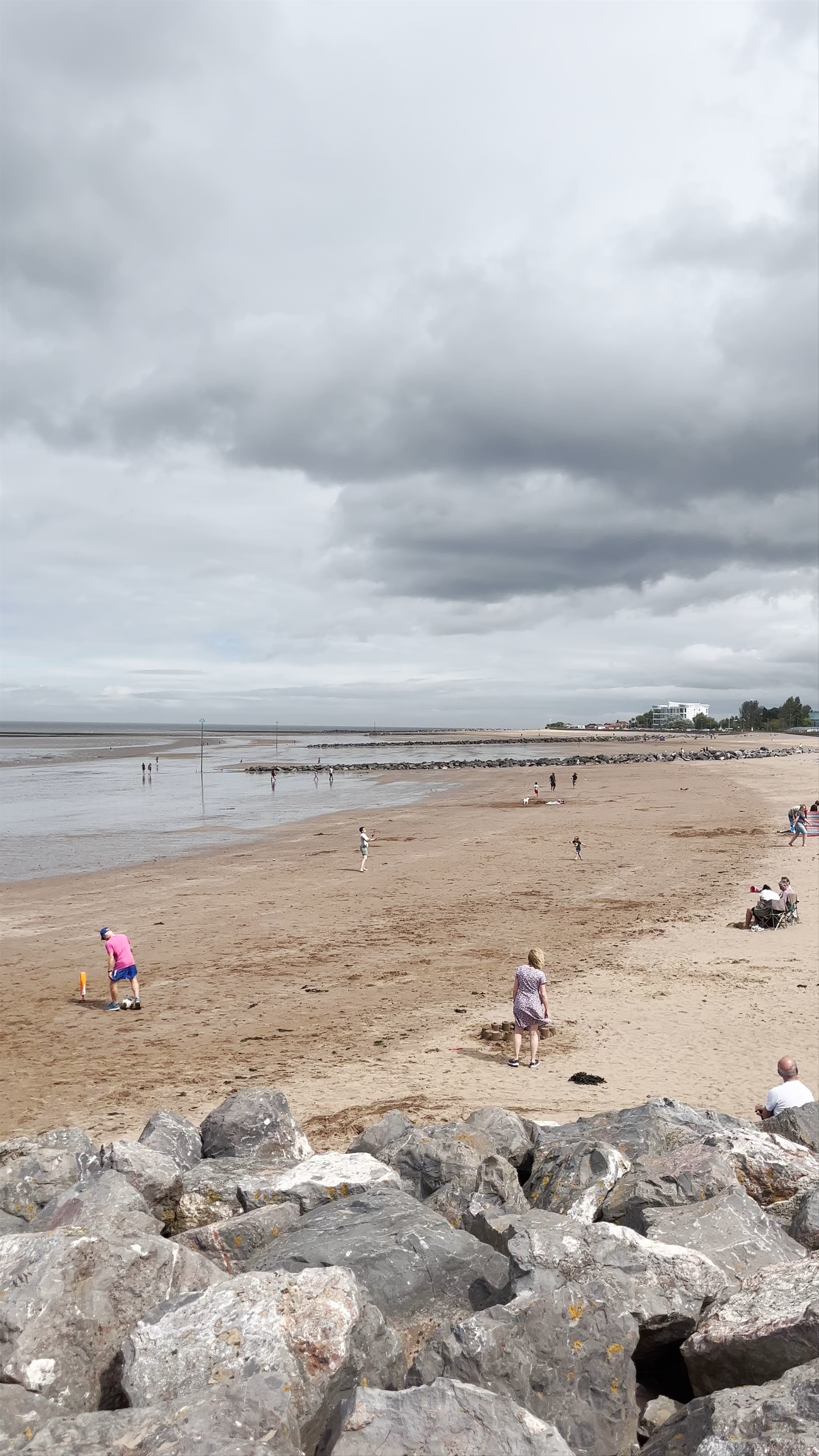 Peaceful Day at Minehead Beach, UK