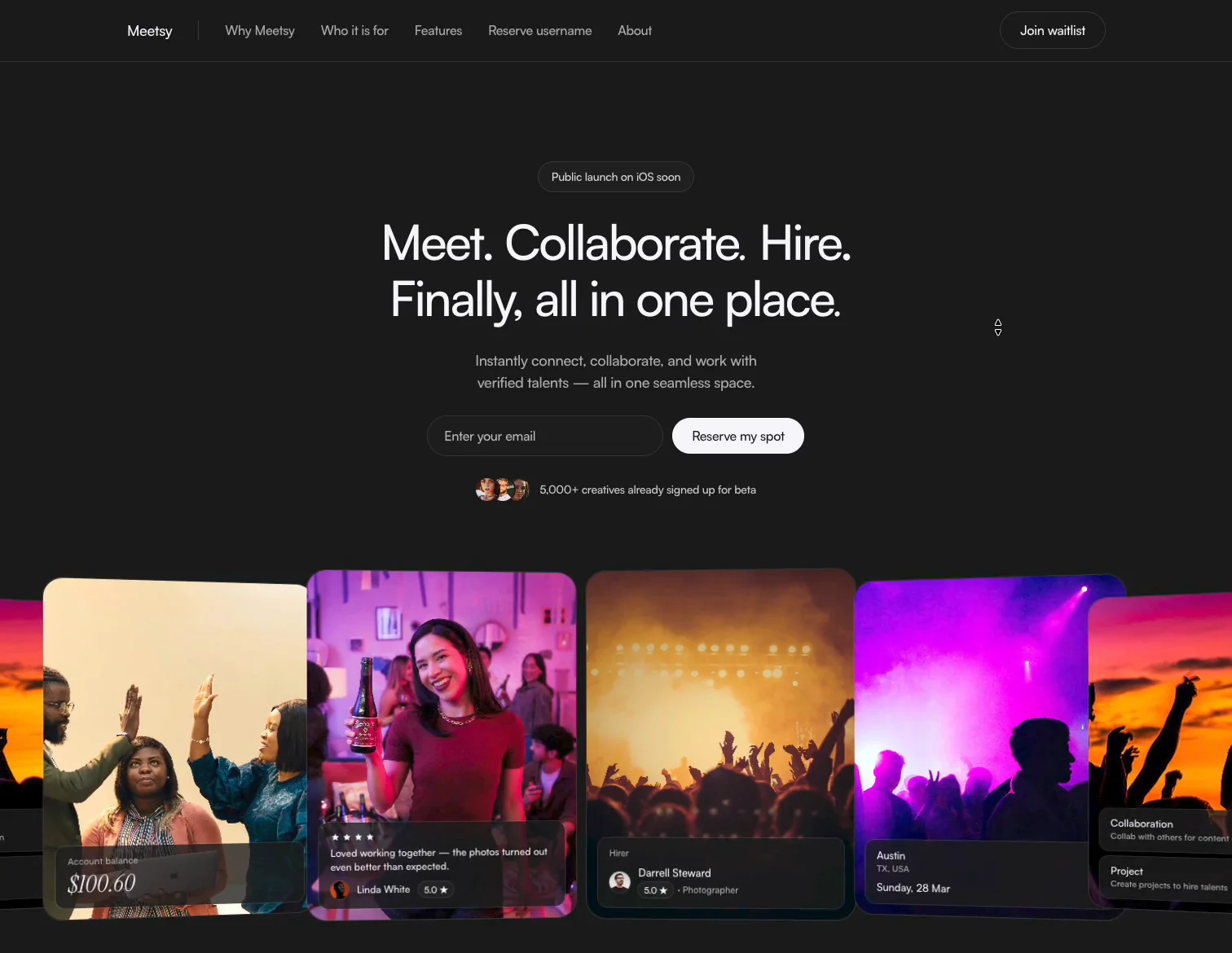 Meetsy — Launch Site