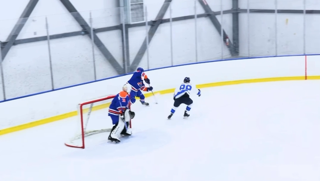 Evasive move in defensive zone generates clean breakout and zone exit