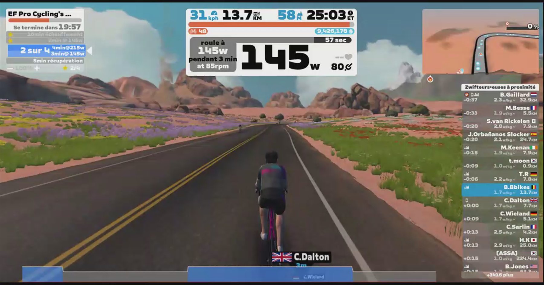 Zwift - EF Pro Cycling's Red Day Workout in Watopia