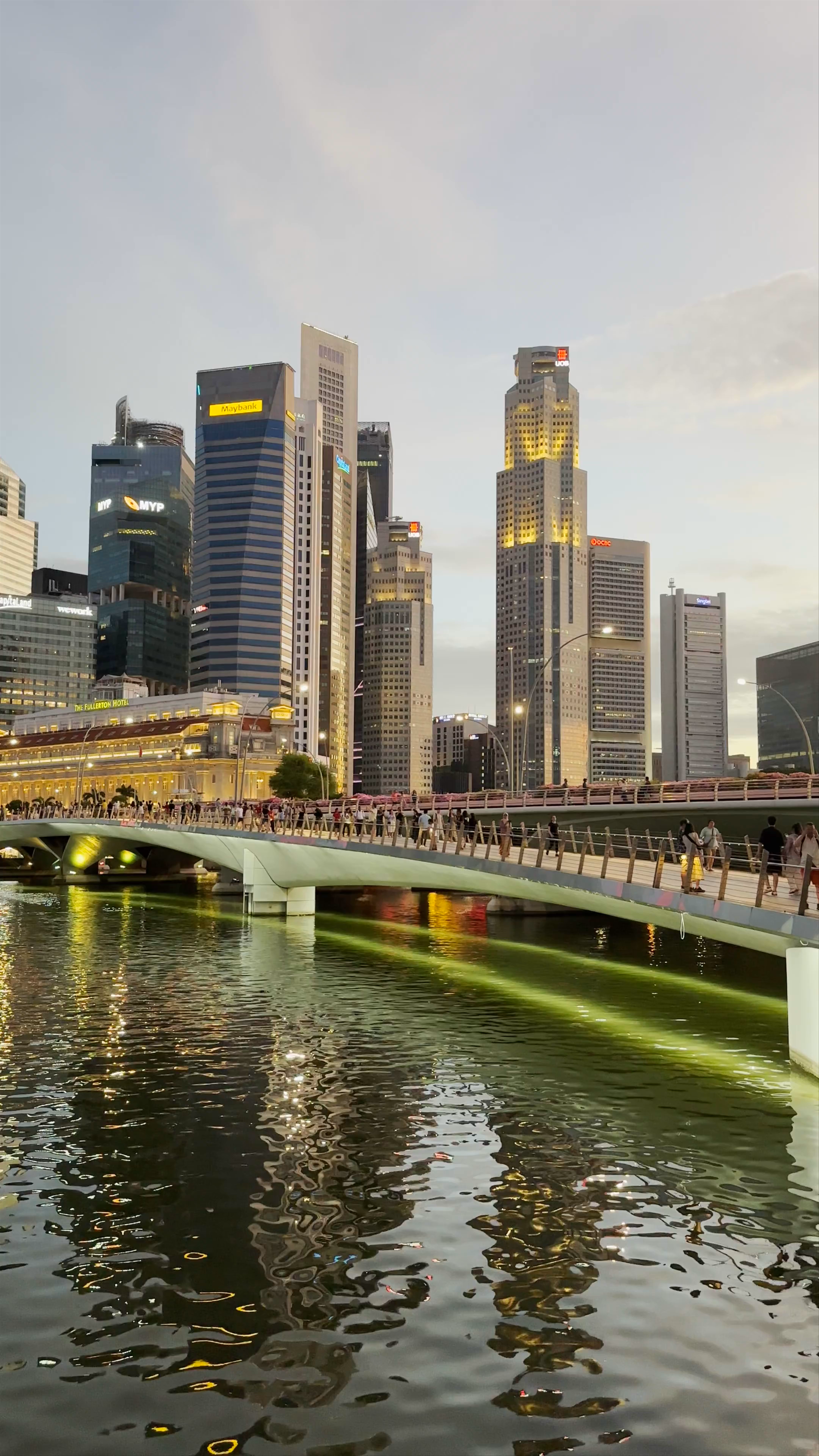 Sunset Serenity at Merlion Park, Singapore