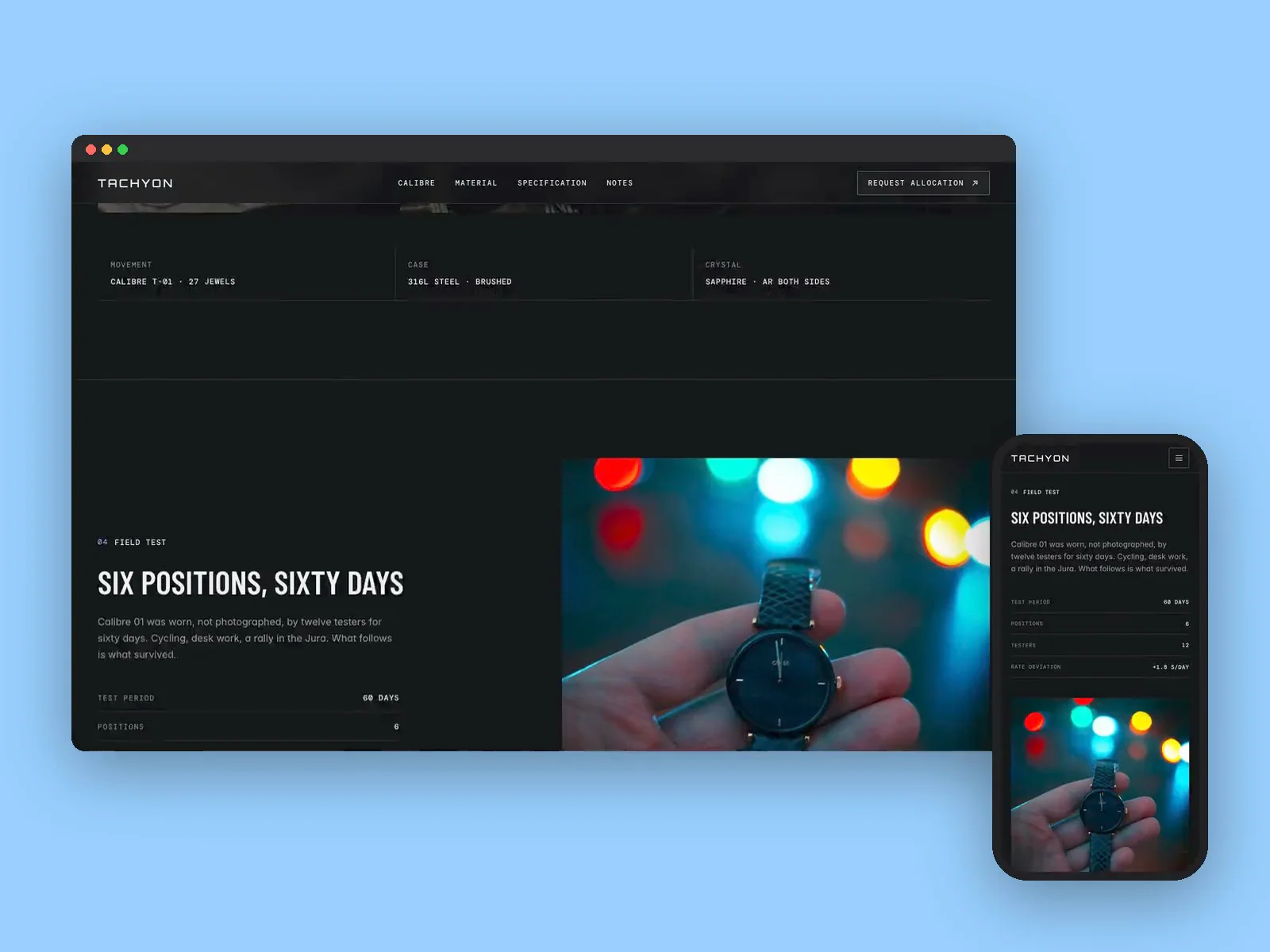 Watch Brand Site