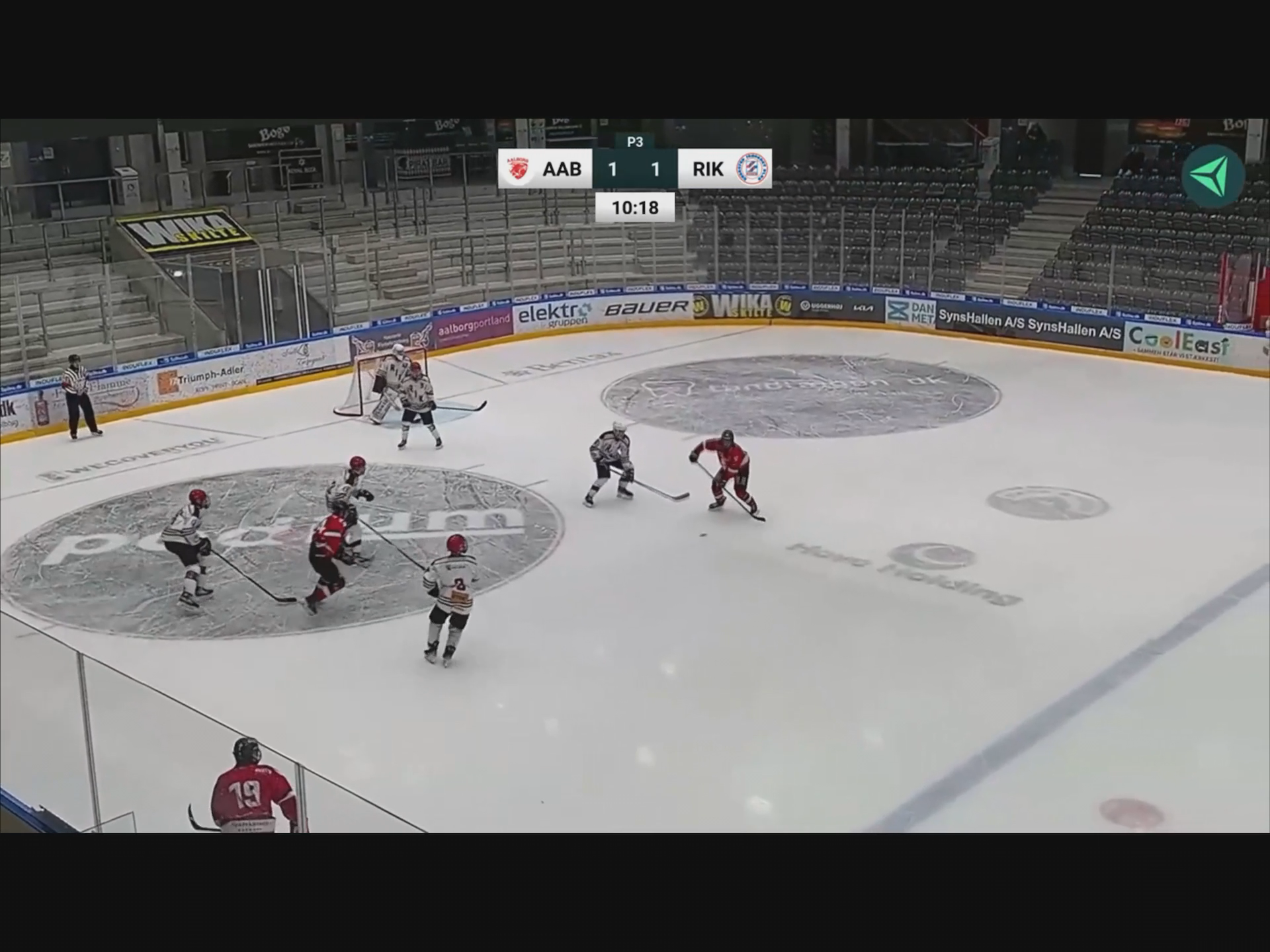 Lucas Kjelgaard Larsen: no look Assist for Aalborg Ishockey klub