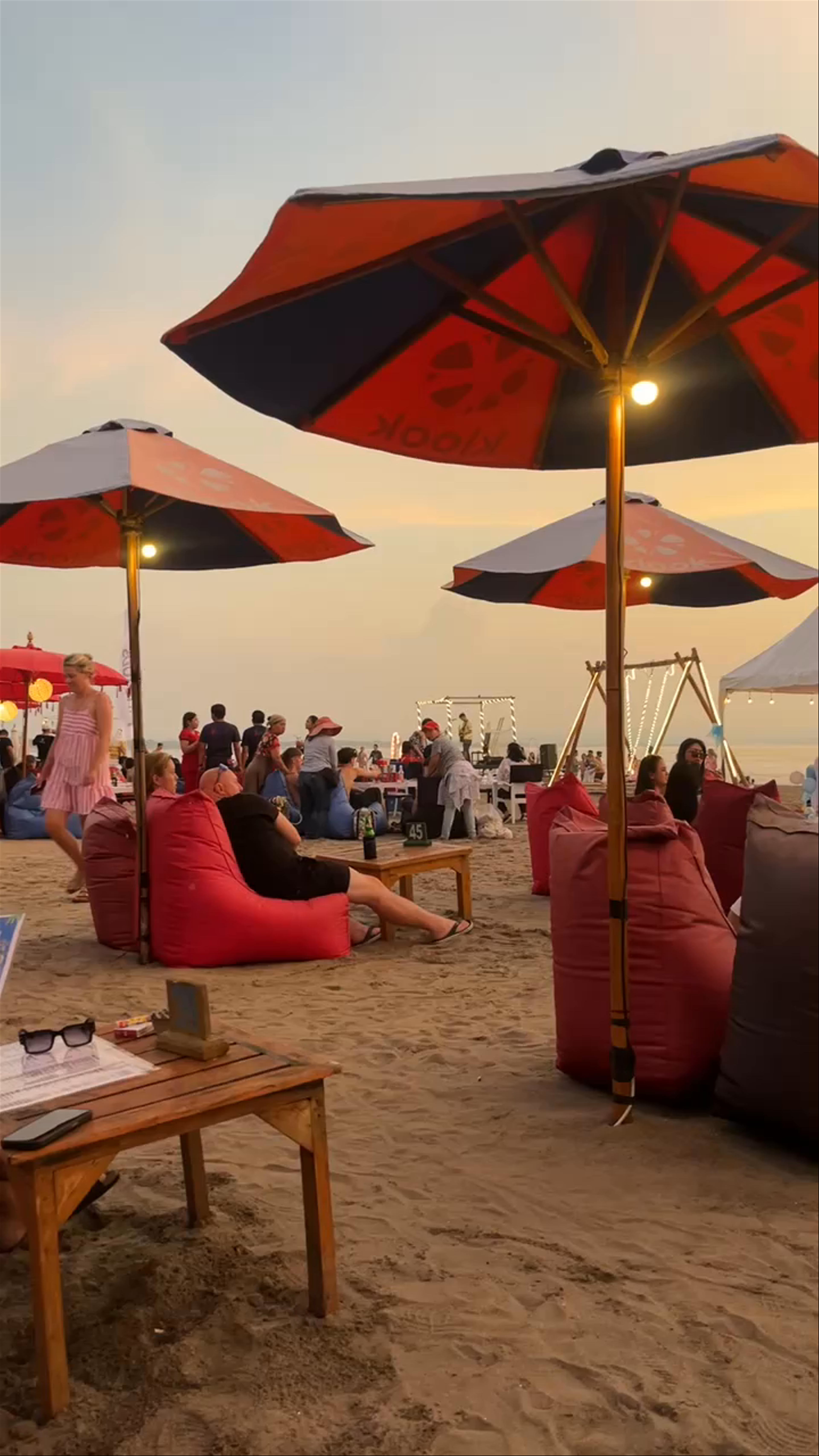 Sunset Vibes at The Sand Beach Bar & Restaurant, Seminyak Bali