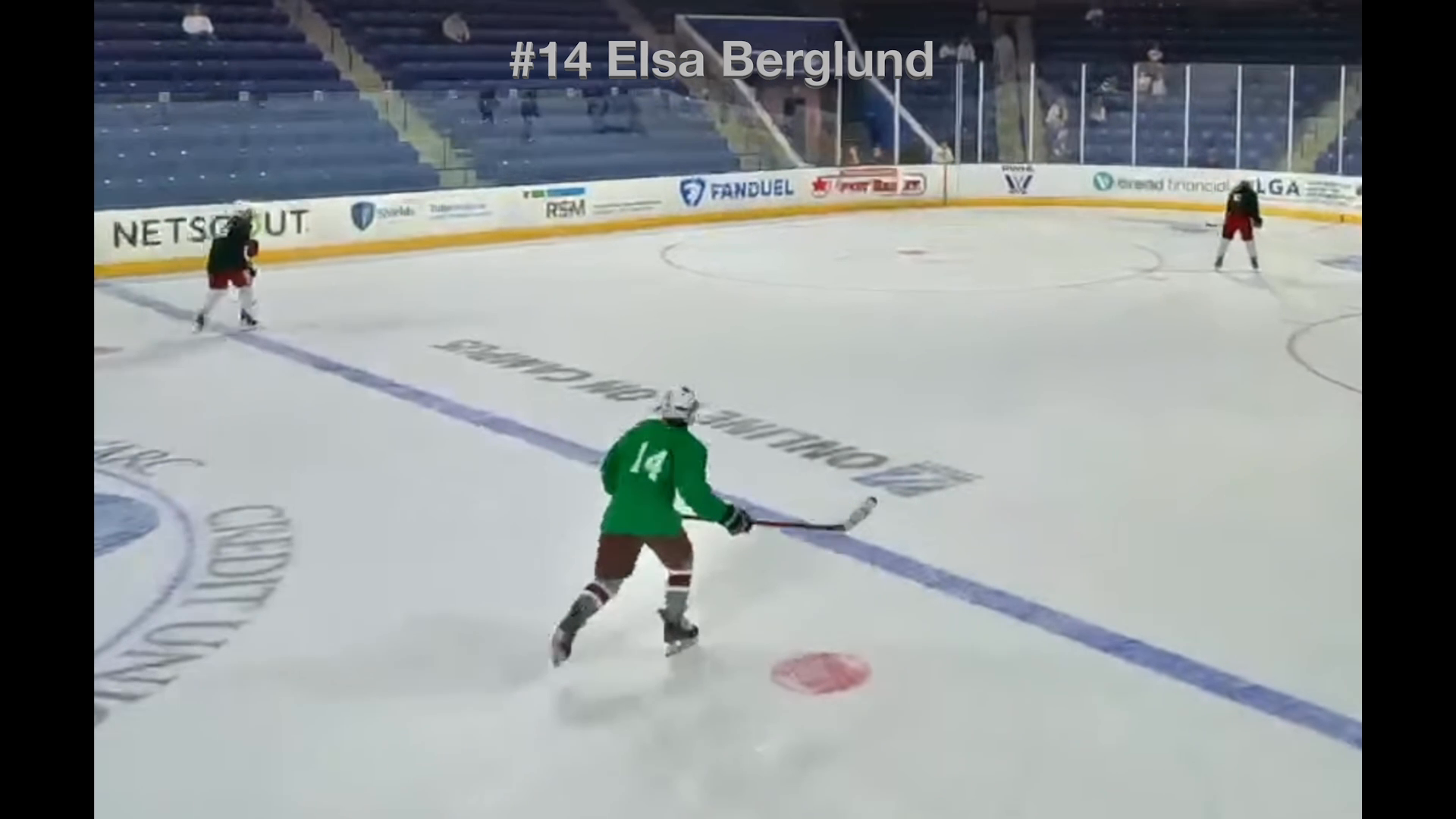 Elsa Berglund Shines at Northeastern Clinic: Goal & Stellar Defense