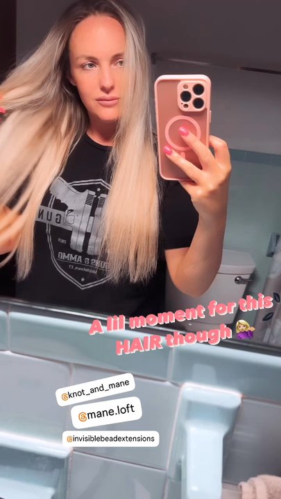 Mane Loft Salon - Extensions by Nicky, after I washing/blowdrying at home. Low maintenance compared to other extensions! - Hair Salons Near Me - West Hartford, Connecticut