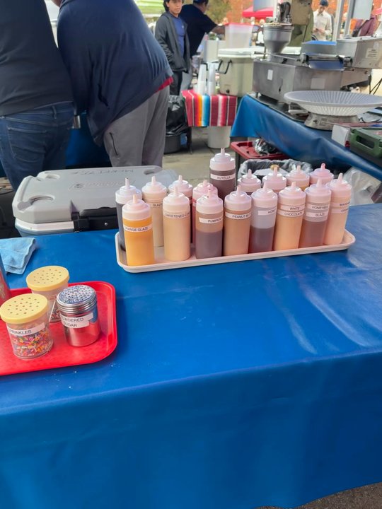 DC-Donuts - Selection of sauces and toppings - Donuts Near Me - Washington, DC, District of Columbia