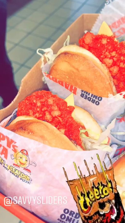 Savvy Sliders - Sliders Fried chicken slider Angus beef and also a hot Cheeto slider - Chicken Wings Near Me - Commerce Charter Twp, Michigan