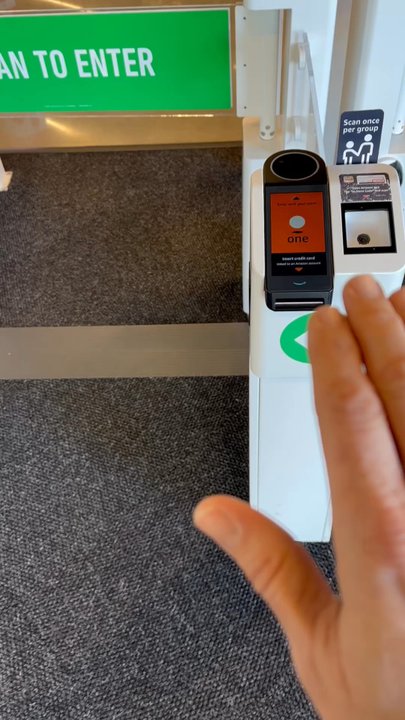 Amazon Fresh - Easy to enter and exit with the PALM of your hand!! - Grocery Near Me - Thousand Oaks, California